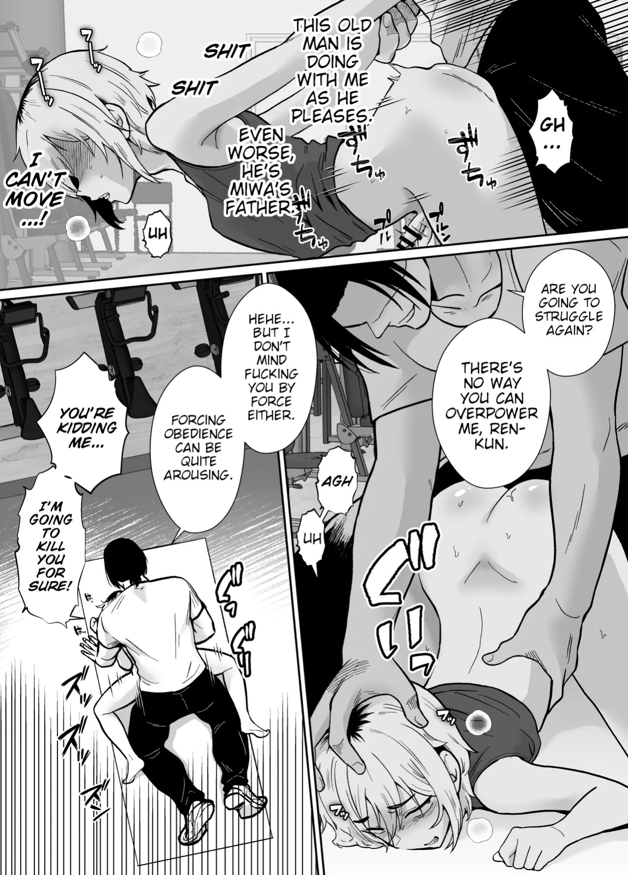 [Kinokko (Taguchi Monyata)] Kanojo no Oyaji ni Dakarete Imasu | My Girlfriend's Father is Having Sex With Me. [English] [Poranya]