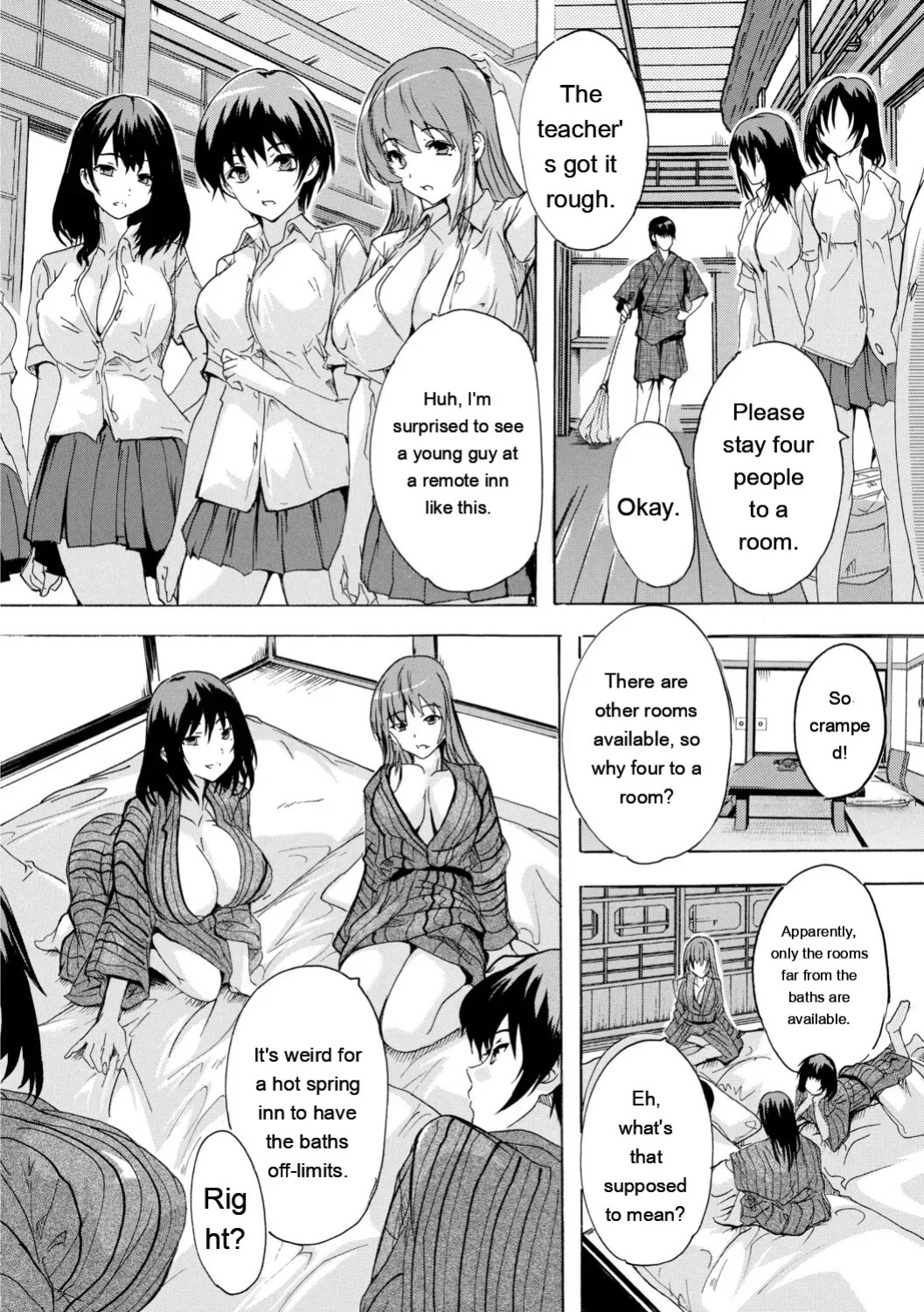 [Natsuka Q-ya] Haramase Oppai Onsen [Digital][Eng][MTL]
