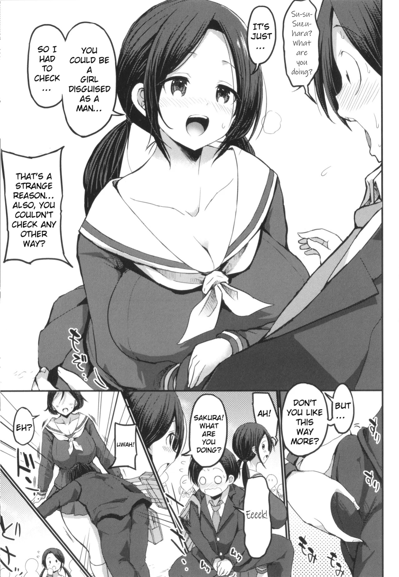 [Bu-chan] JK Bitch darake no Joshikou ni Danshi wa Boku 1-ri datta kedo Zetsurin datta node Futsuu ni Daijoubu datta Hanashi [English] [hardcase8translates]