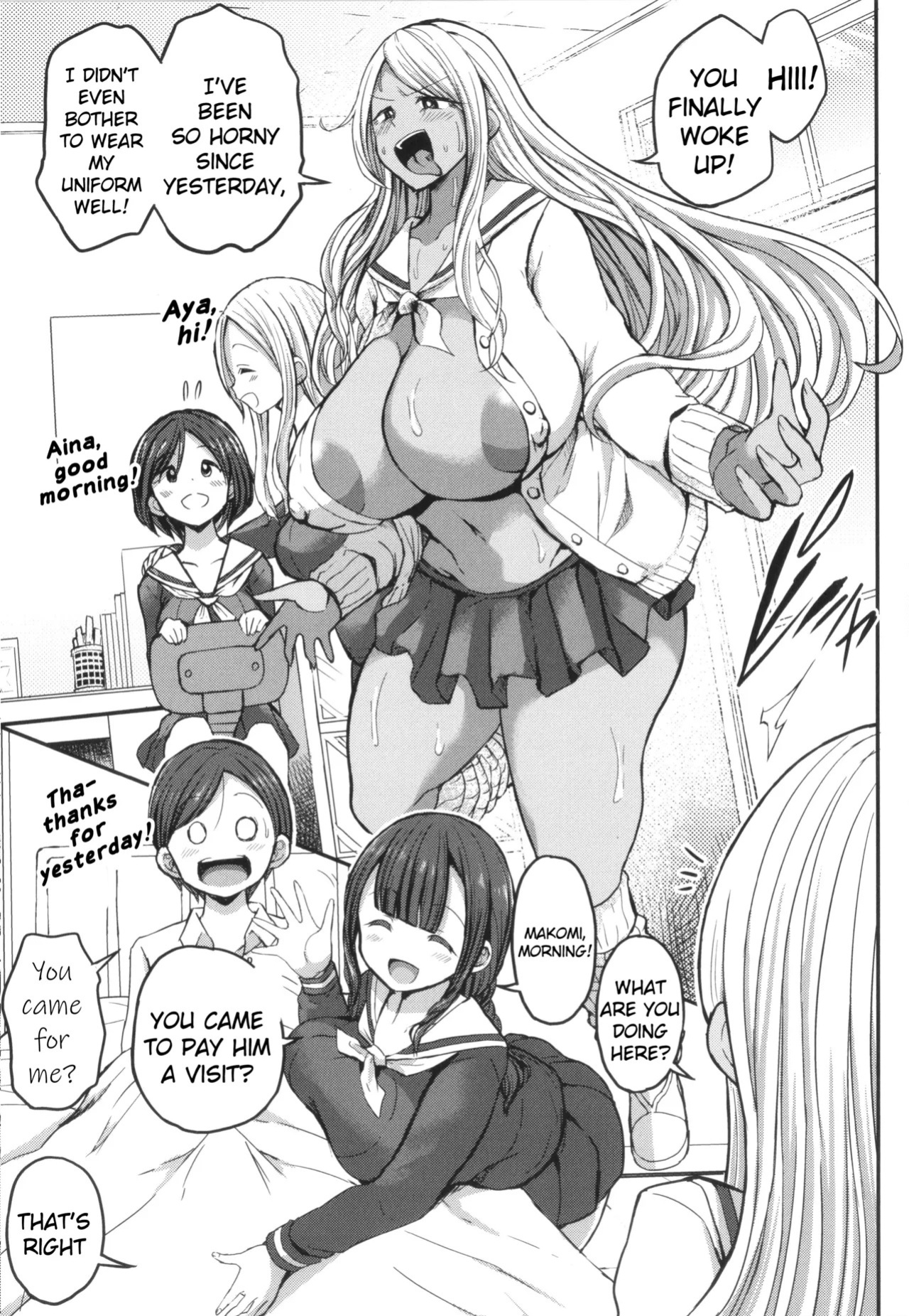 [Bu-chan] JK Bitch darake no Joshikou ni Danshi wa Boku 1-ri datta kedo Zetsurin datta node Futsuu ni Daijoubu datta Hanashi [English] [hardcase8translates]