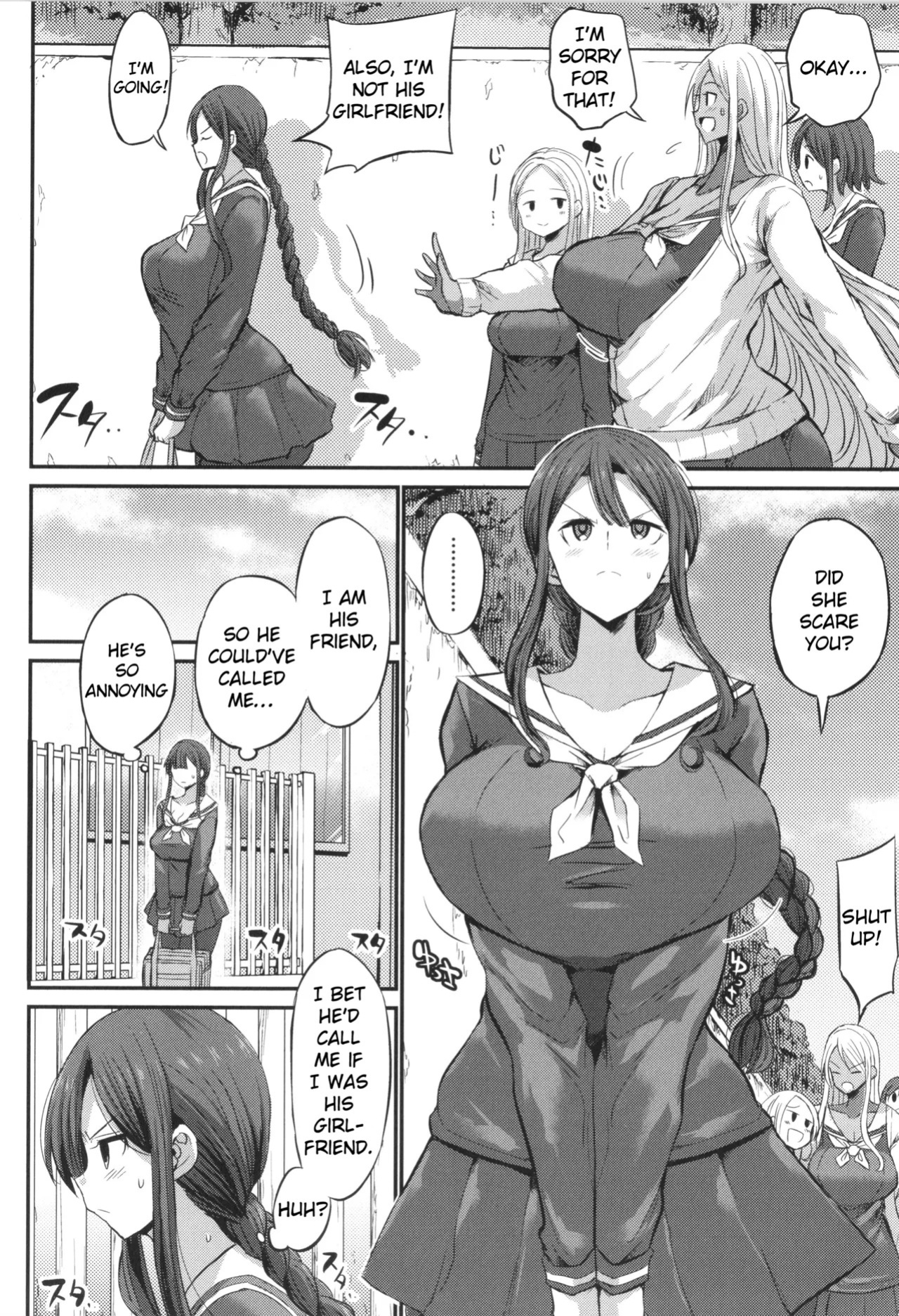 [Bu-chan] JK Bitch darake no Joshikou ni Danshi wa Boku 1-ri datta kedo Zetsurin datta node Futsuu ni Daijoubu datta Hanashi [English] [hardcase8translates]