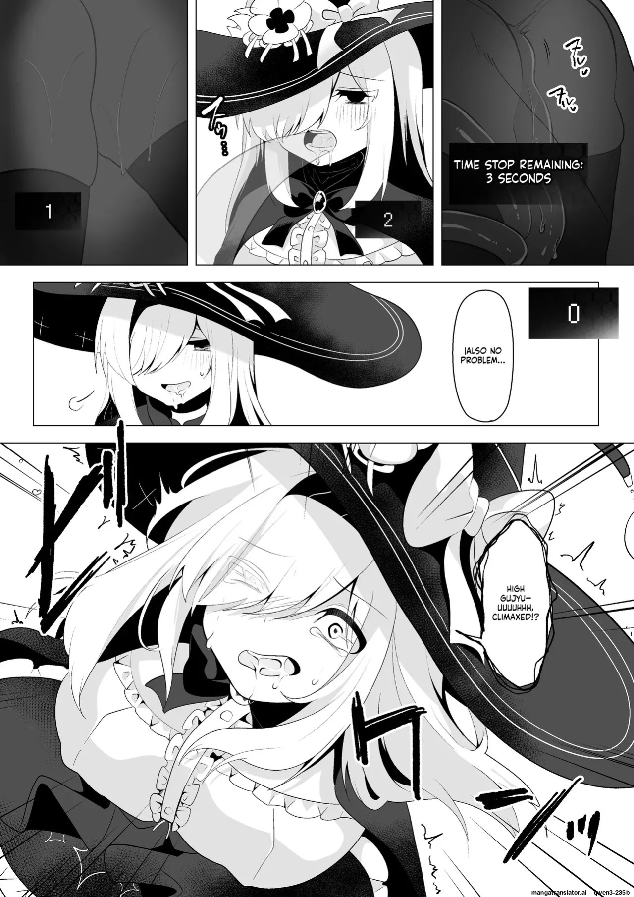 [Umebatake (Akinashi Koyomi)] ETD ~Jikan Teishi Wana ni Kizukanai Mama Ichibyou Datte Gaman Dekizu ni Renzoku Zecchou Shite Shimau Onna Madoushi~ (SCANMTL)