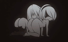 [Flou] 2B & A2 (GIFs)