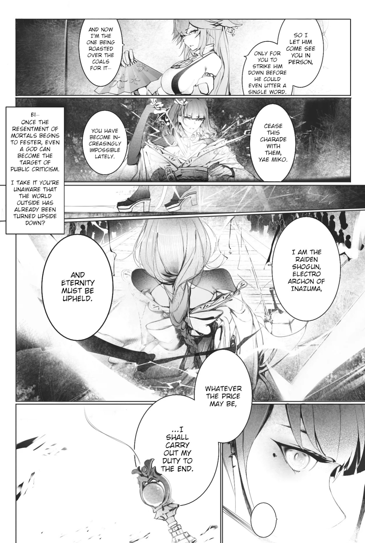 [Youyu Mogu] Raiden Shogun and Yae Miko [English]