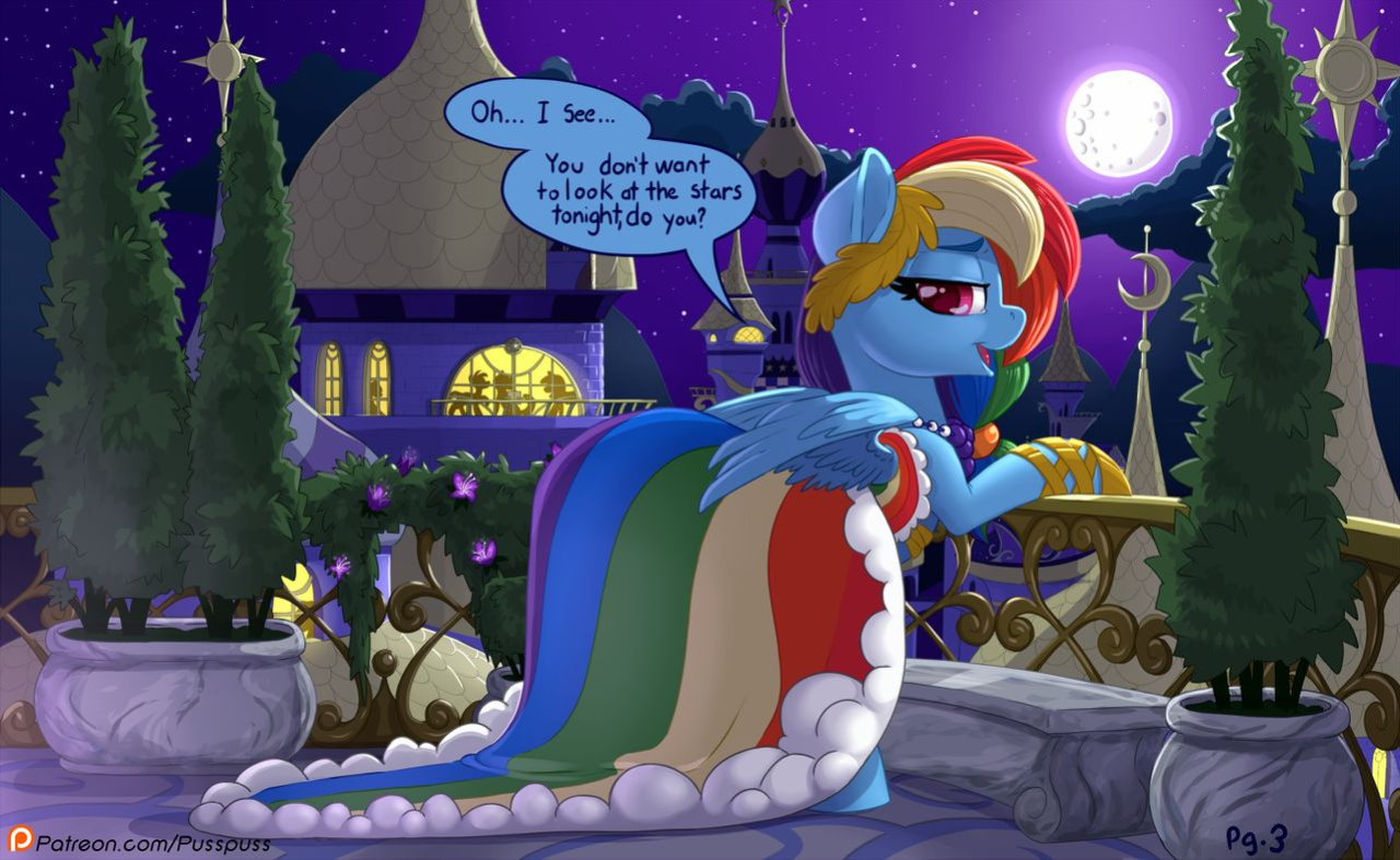 Rainbow Dash and You Attend the Gala (by PussPuss)