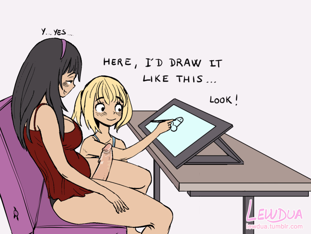 [Lewdua] Drawing the Perfect Dick