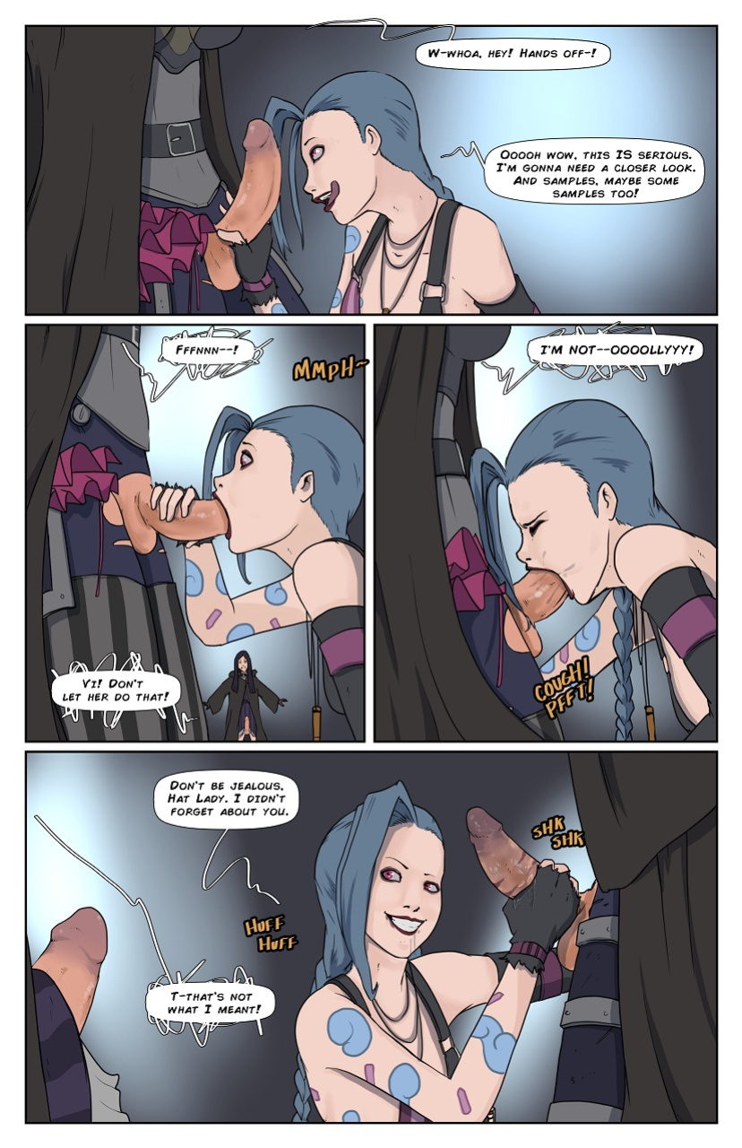 [Zaunderground] Futa Vi and Cait x Jinx (League of Legends)