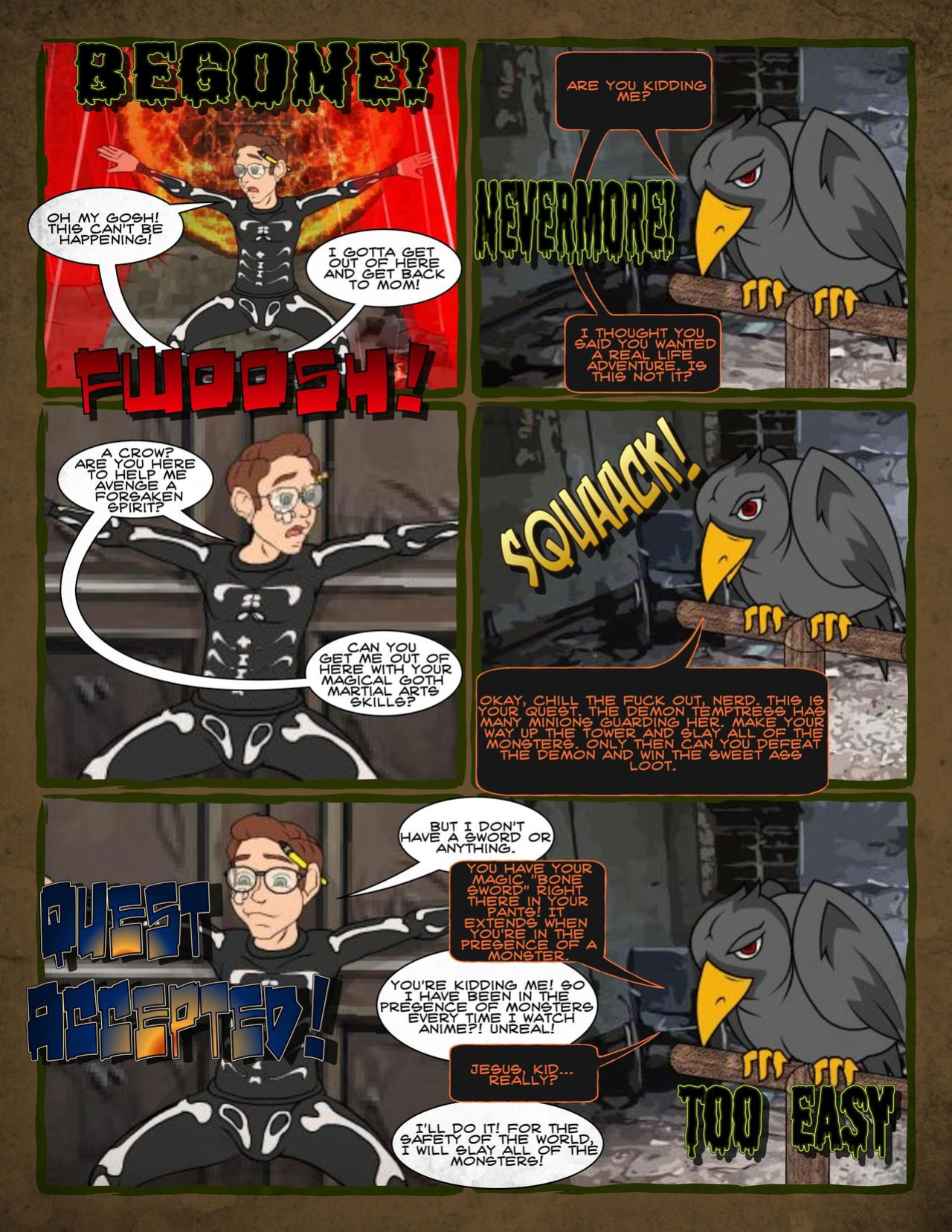MnF Halloween Adventure (GuyGin Comic Remix)