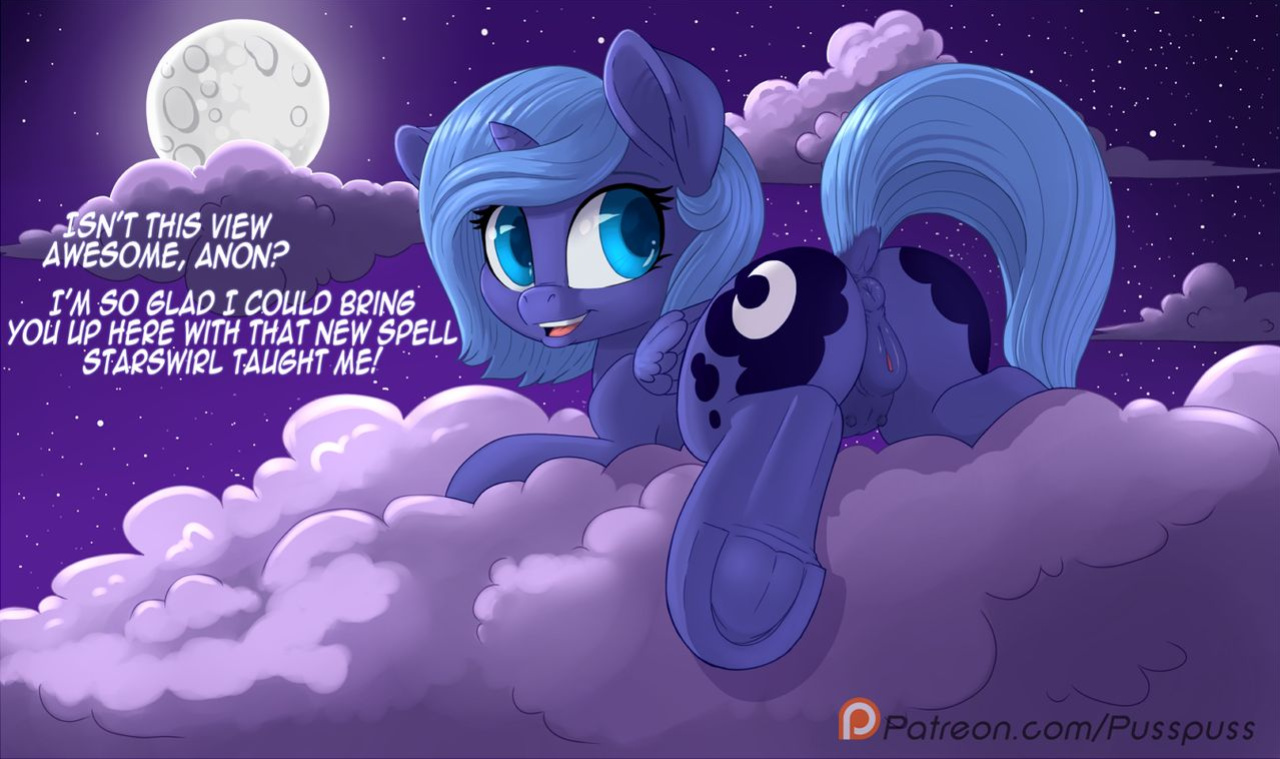 [Pusspuss] Luna and Anon (My Little Pony Friendship Is Magic)
