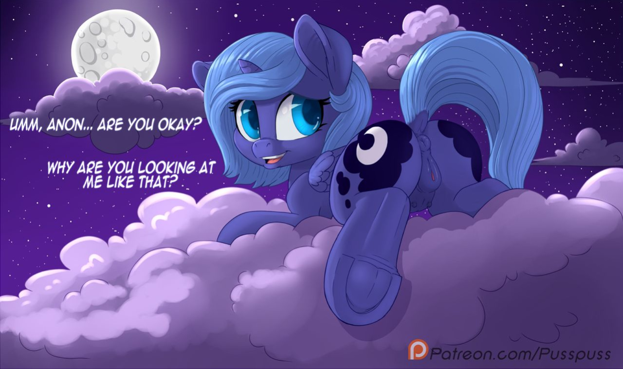[Pusspuss] Luna and Anon (My Little Pony Friendship Is Magic)