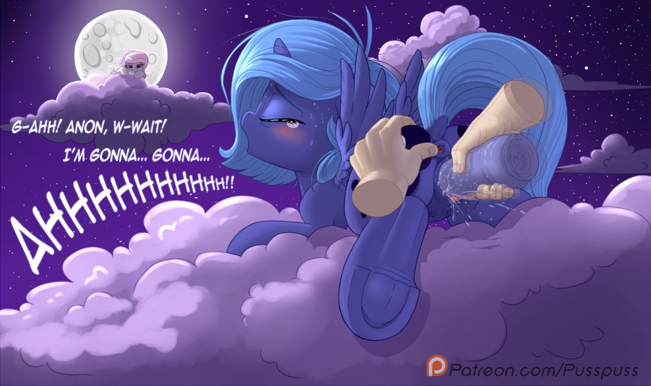 [Pusspuss] Luna and Anon (My Little Pony Friendship Is Magic)