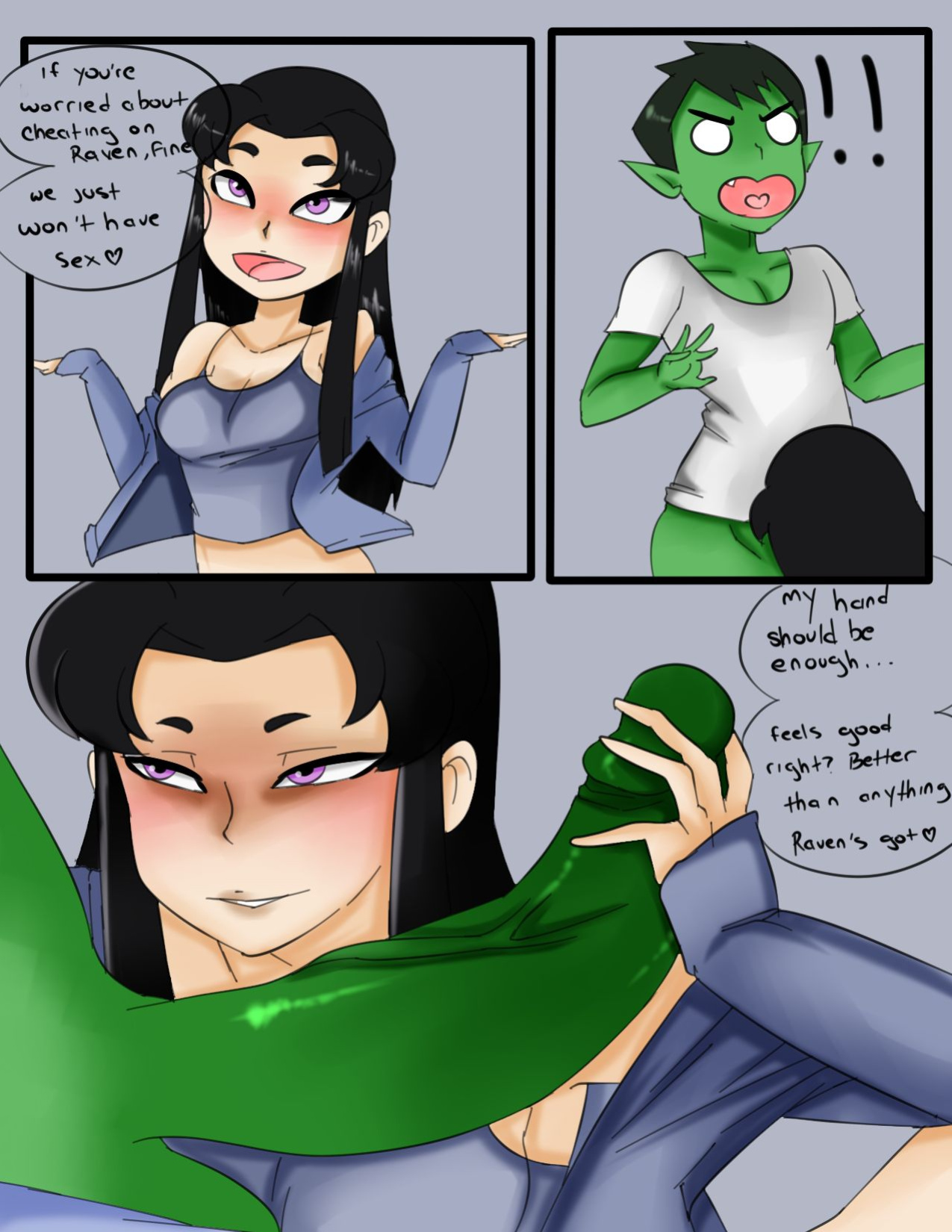 [Inuyuru] Alone with Blackfire (Teen Titans)