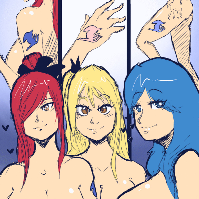 [Shishikasama] Rock of Succubus (Fairy Tail) (Sketches)