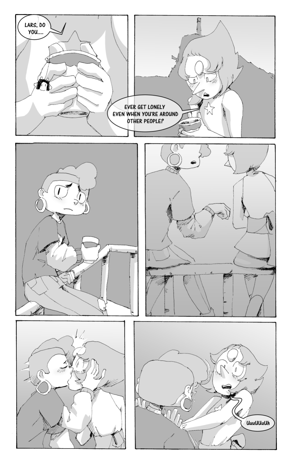 [Mimic Teixeira] Pearl x Lars (Steven Universe)