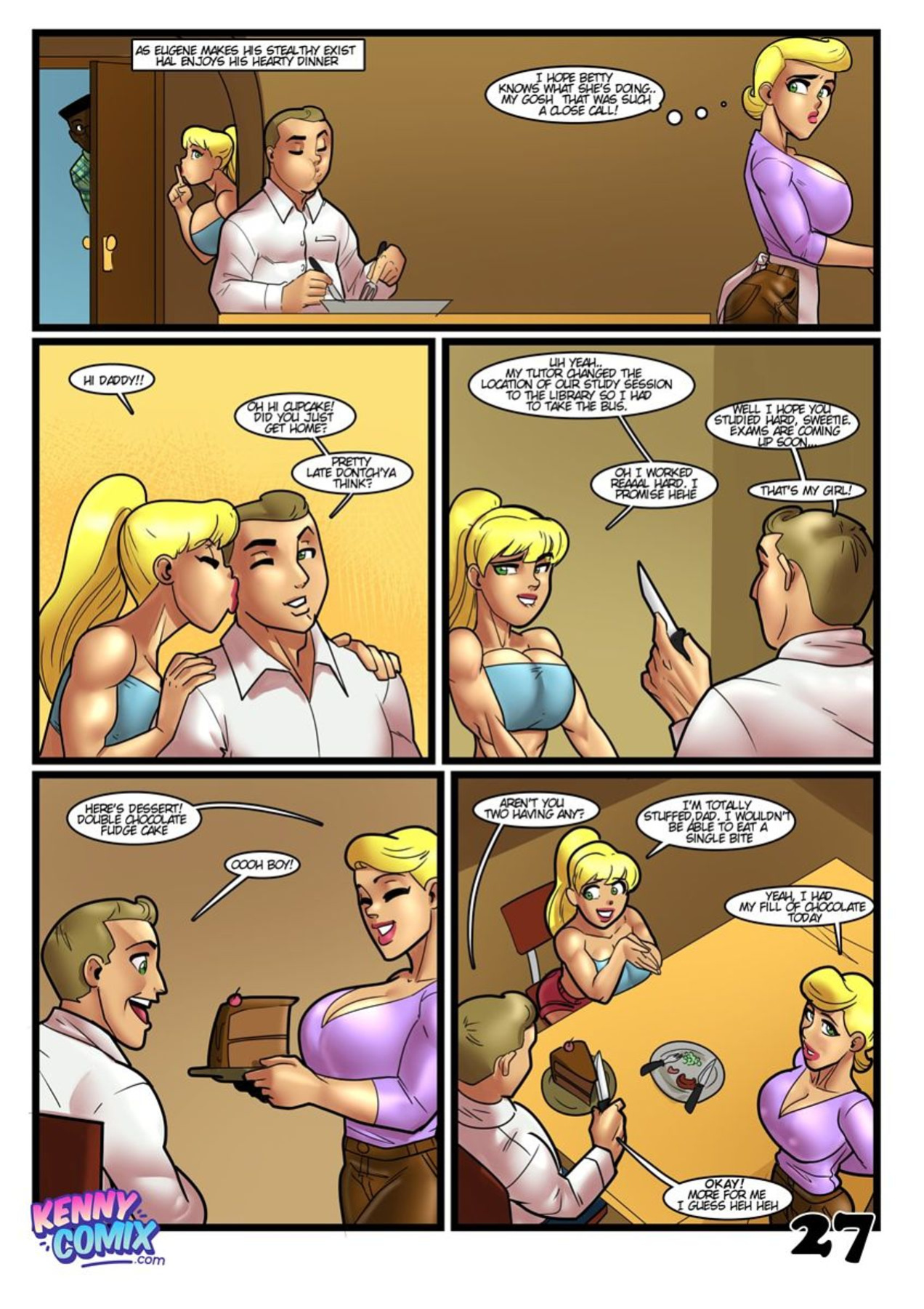 [Kennycomix] Betty and Alice in Study Session