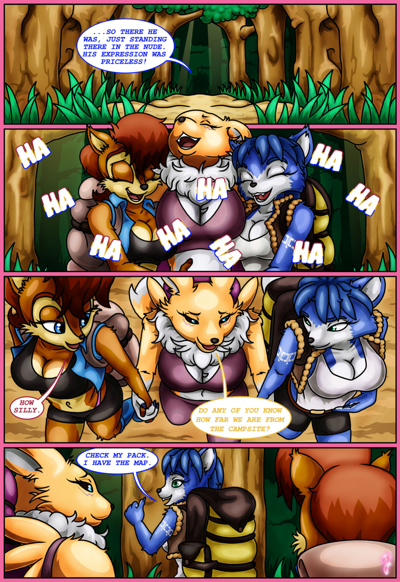 [HappyAnthro] The Girls Comic: A Camping Trip Gone Really Bad (Various)