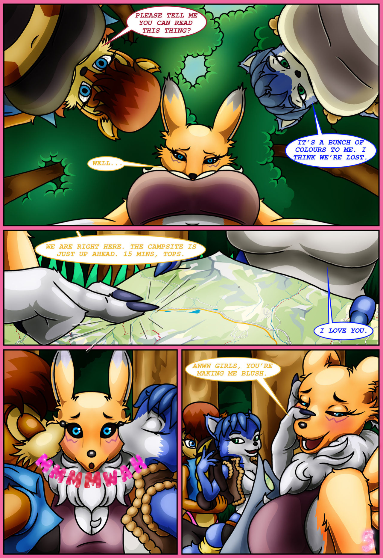 [HappyAnthro] The Girls Comic: A Camping Trip Gone Really Bad (Various)