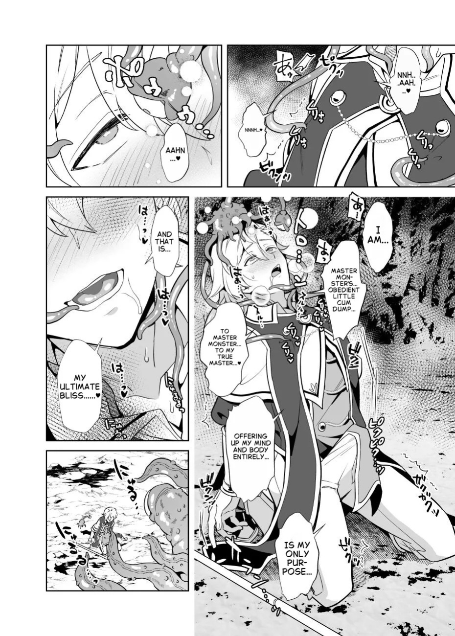[Usamimi Syndrome (Erutasuku)] Sennou Shokushu-sama no Dorei Kouketsuna Kishi wa Shikou o Okasare Iganda Koufuku ni Ochiru [English]