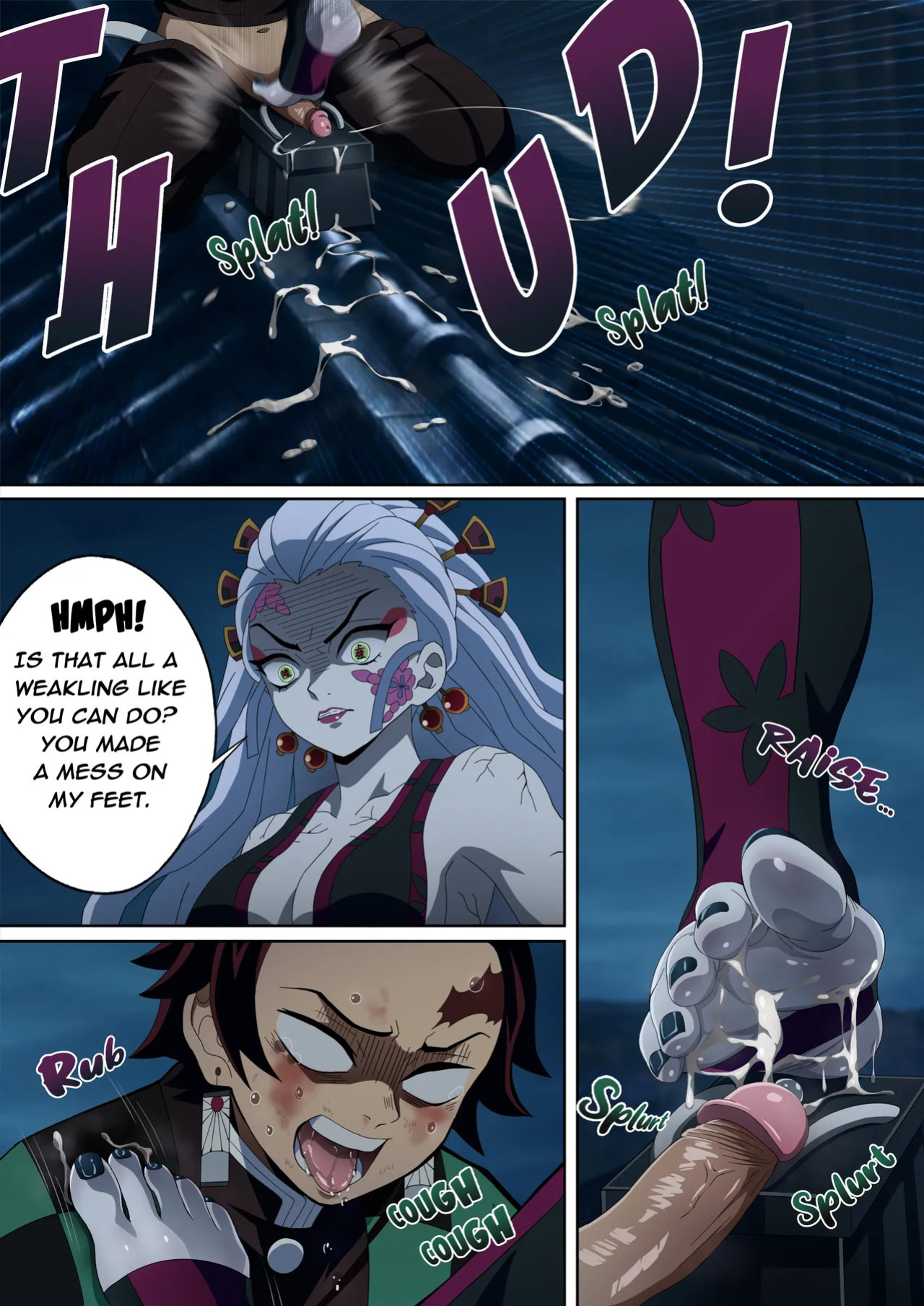 [FootCroft] Daki’s Blood Demon Art: Trample 堕姫の血鬼術・紅蓮践踏 (Part 1+Part 2)