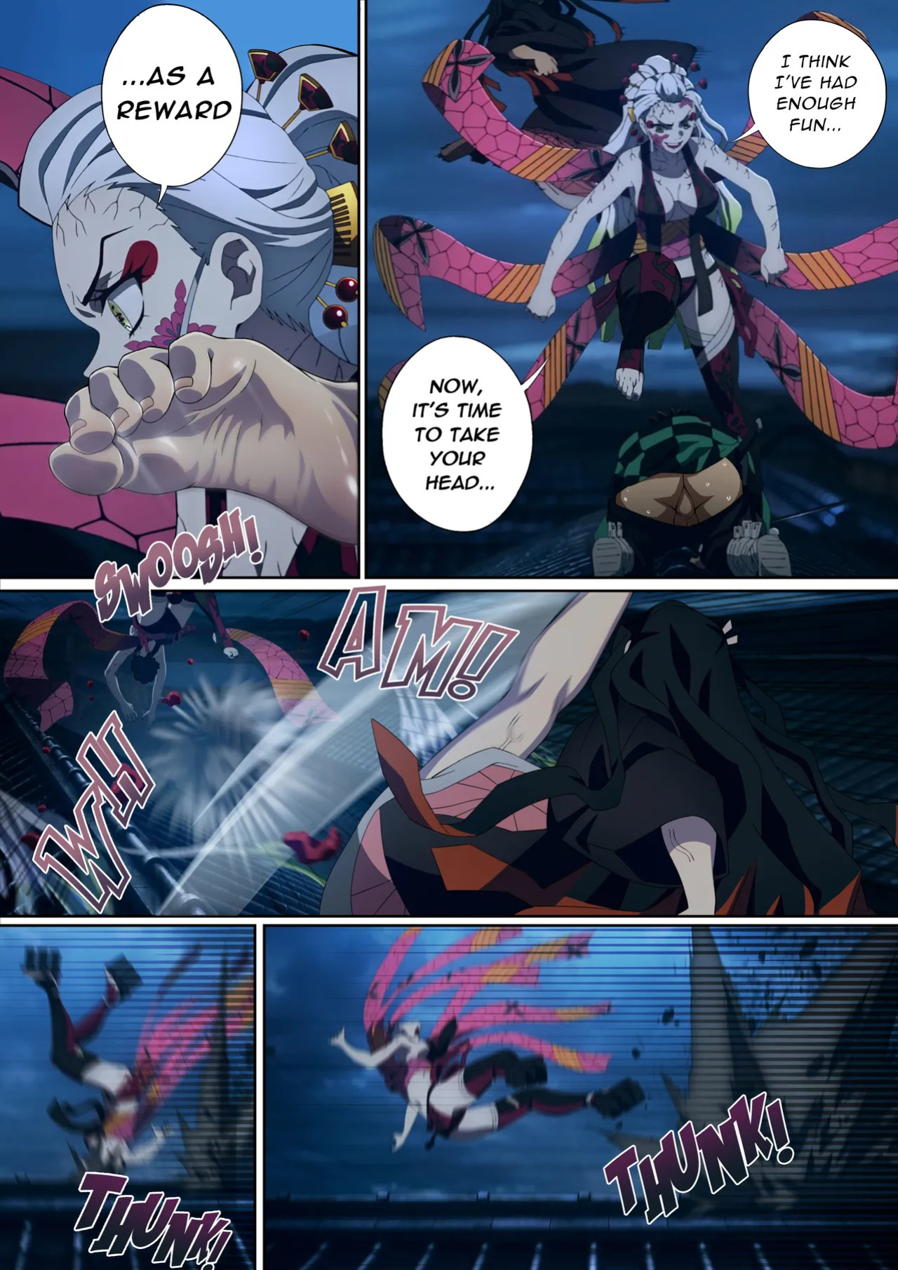 [FootCroft] Daki’s Blood Demon Art: Trample 堕姫の血鬼術・紅蓮践踏 (Part 1+Part 2)