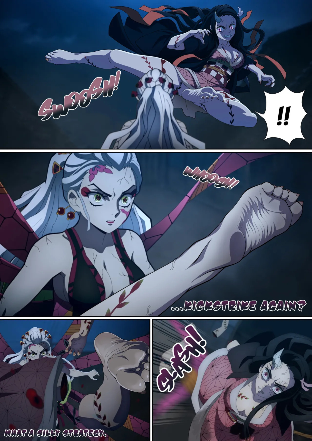 [FootCroft] Daki’s Blood Demon Art: Trample 堕姫の血鬼術・紅蓮践踏 (Part 1+Part 2)