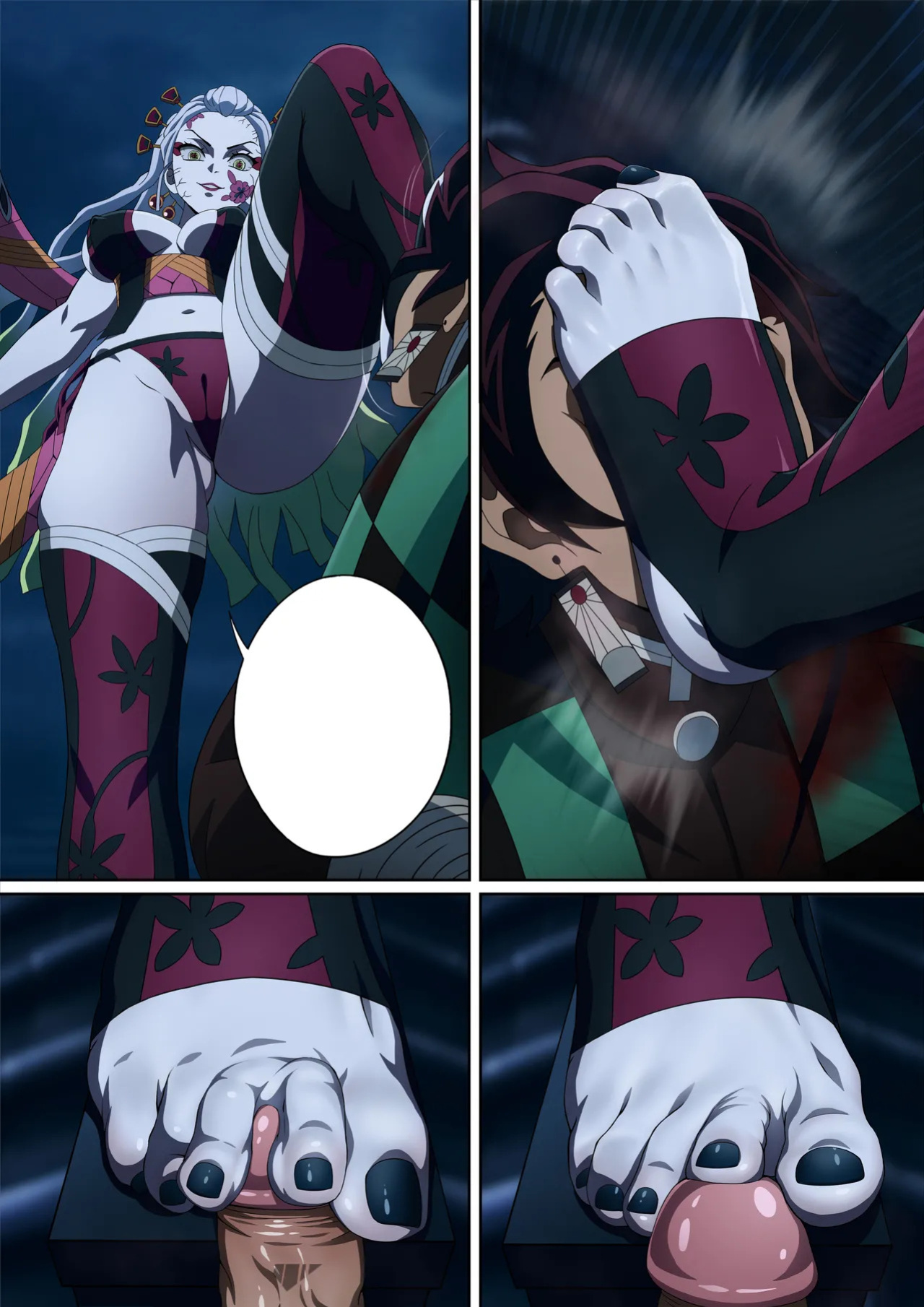 [FootCroft] Daki’s Blood Demon Art: Trample 堕姫の血鬼術・紅蓮践踏 (Part 1+Part 2)