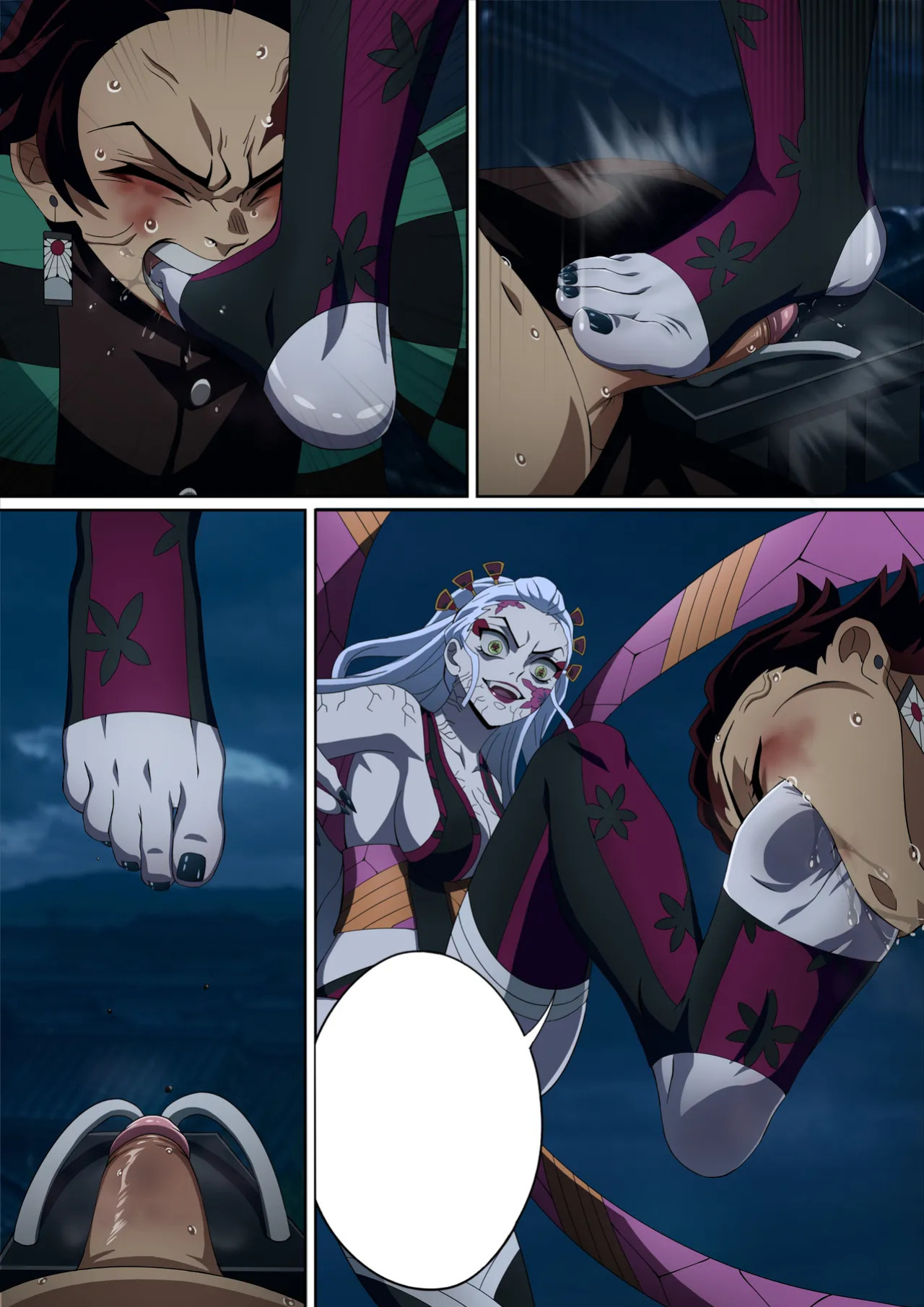 [FootCroft] Daki’s Blood Demon Art: Trample 堕姫の血鬼術・紅蓮践踏 (Part 1+Part 2)