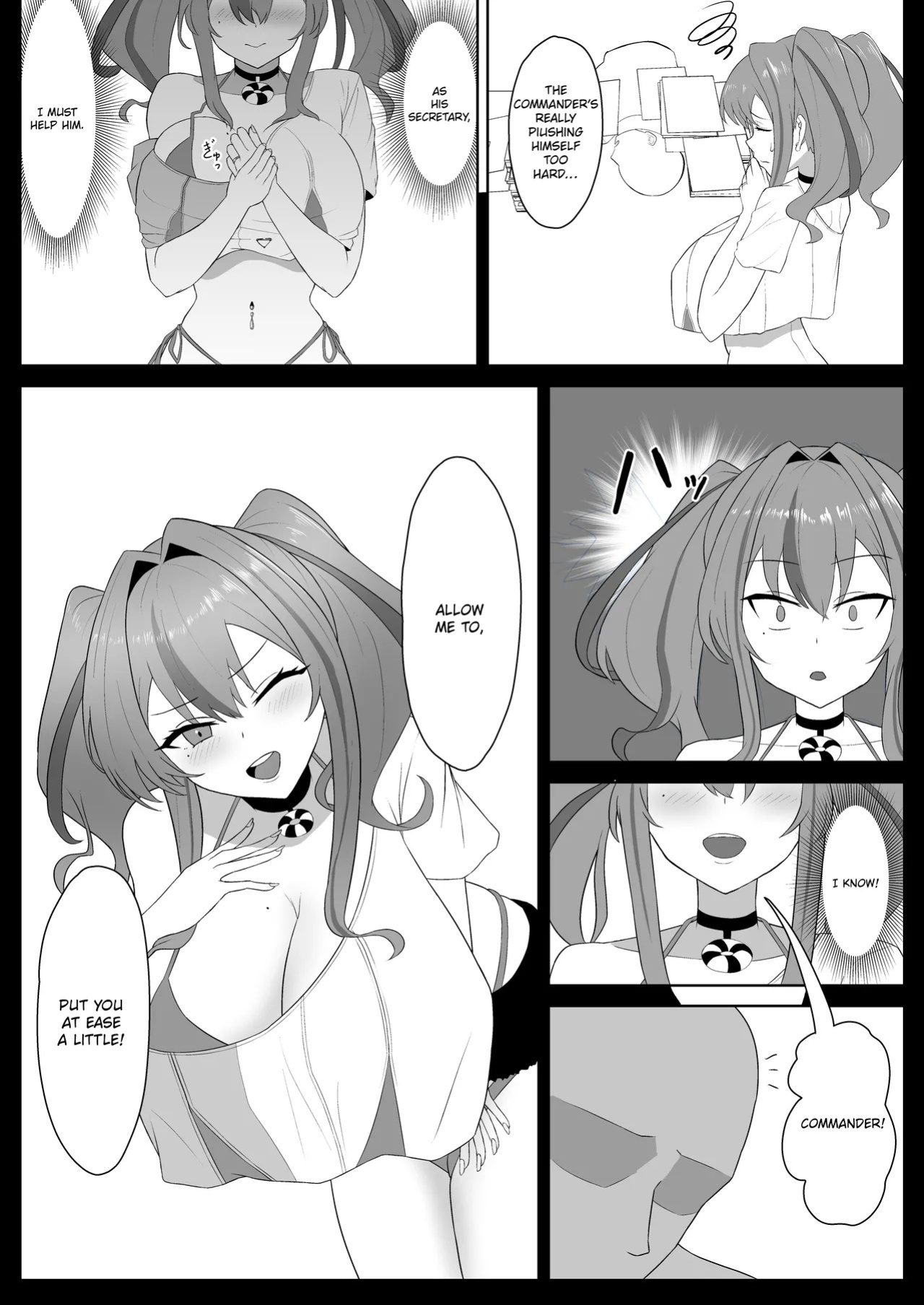 [Sakana no Ippon Michi (Gyokuro)] Atashi ga Shikikan wo Iyashite Ageru - I will put the commander at ease ♥ [Digital] [English]