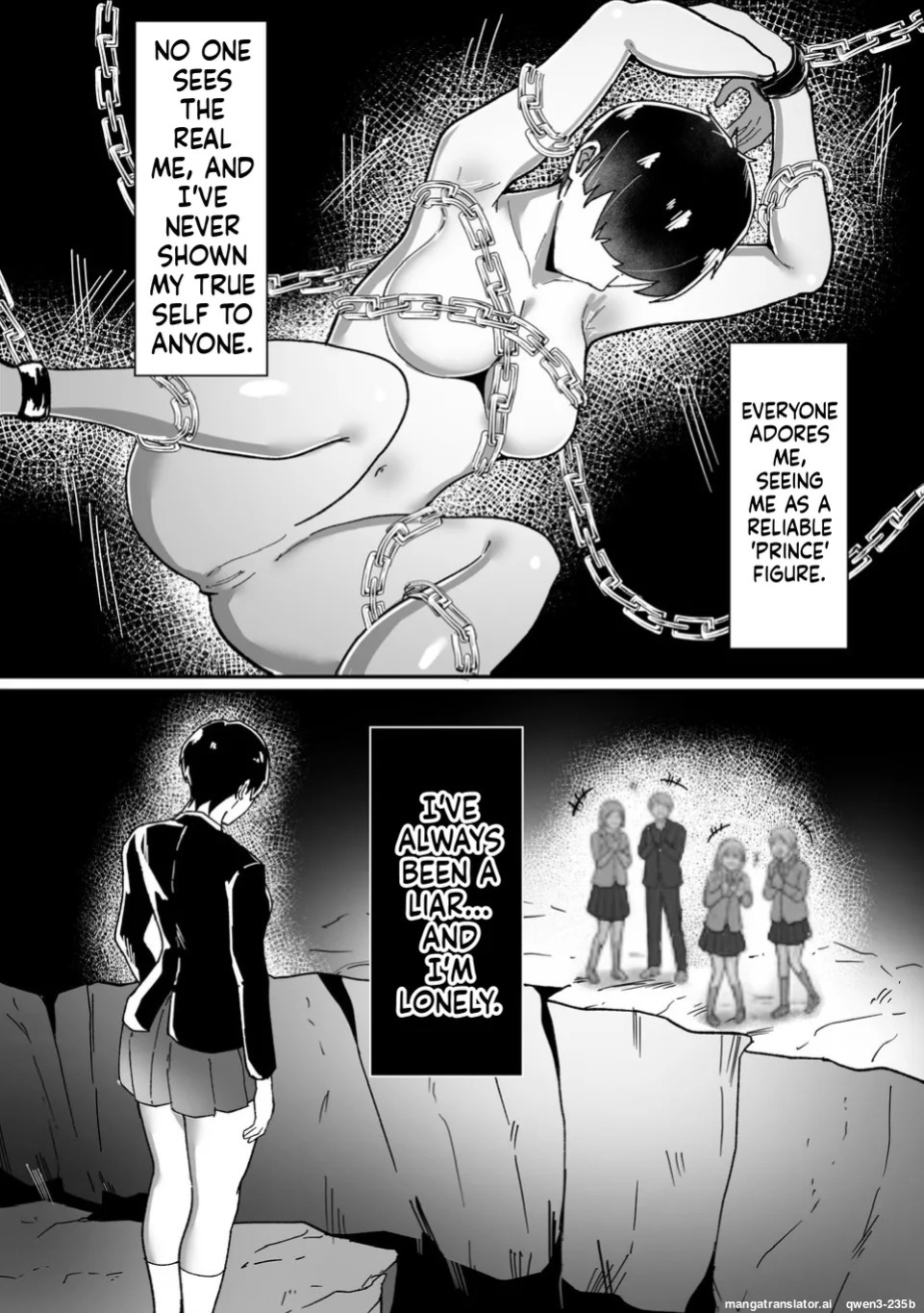 Boyish no Senpai Kanojo ga Netorarete Mesu ni Otosareru Hanashi (MTL)