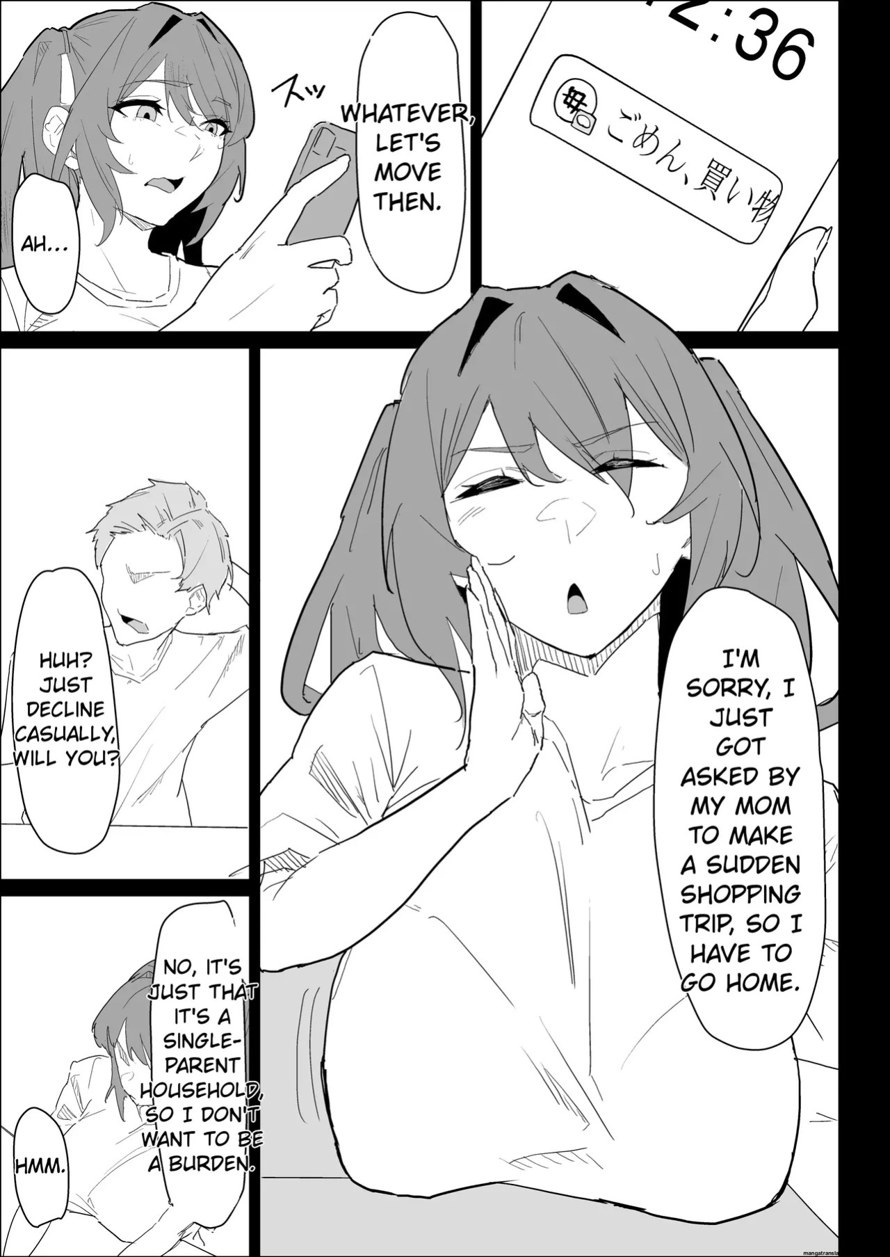 [purintai] My busty older sister, who has a boyfriend, reluctantly helps me out.