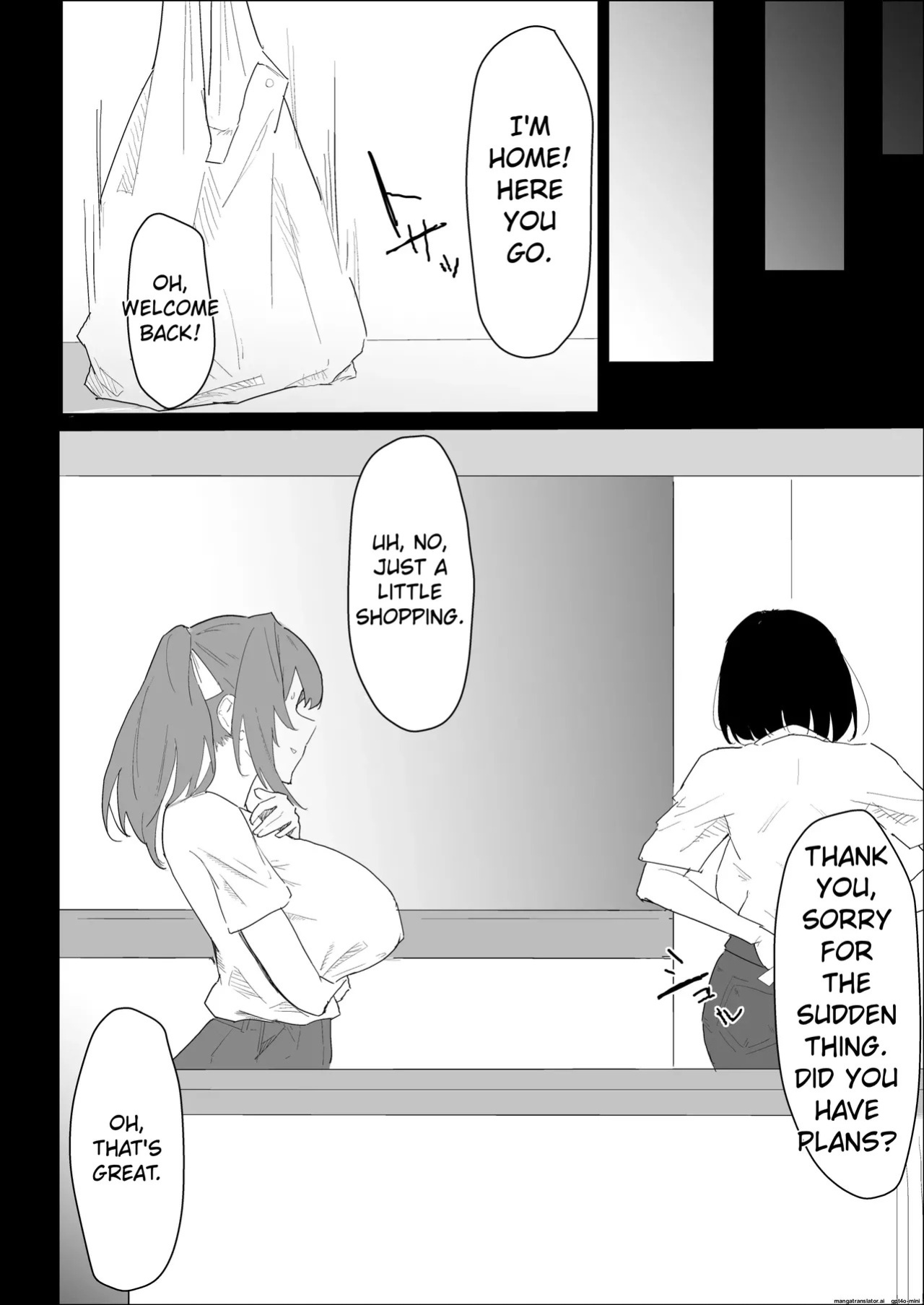 [purintai] My busty older sister, who has a boyfriend, reluctantly helps me out.
