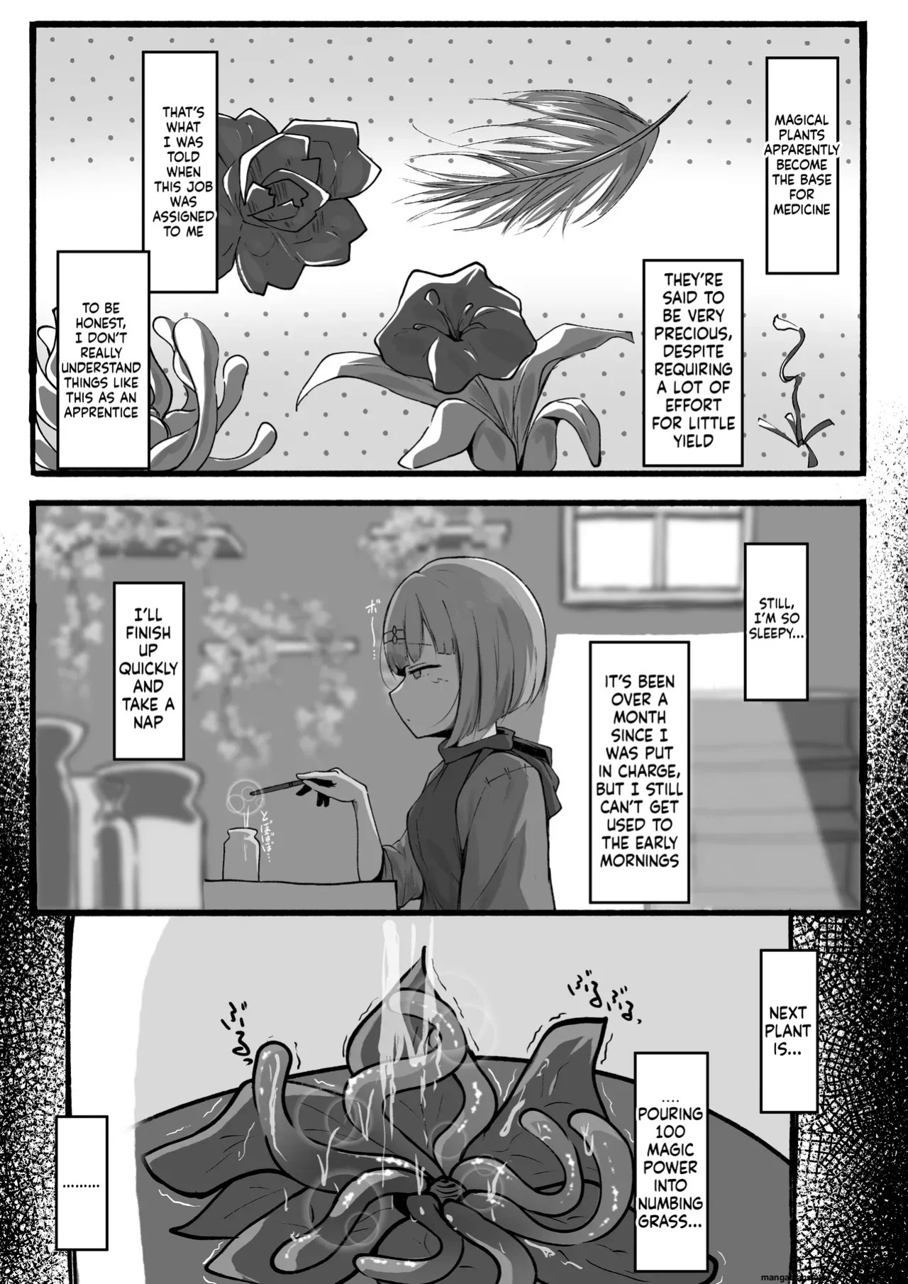 [Rampel] Minarai Mahoutsukai ni Shokubutsu no Kanri wa Muzukashii [English] [FIXED] [SCANMTL]