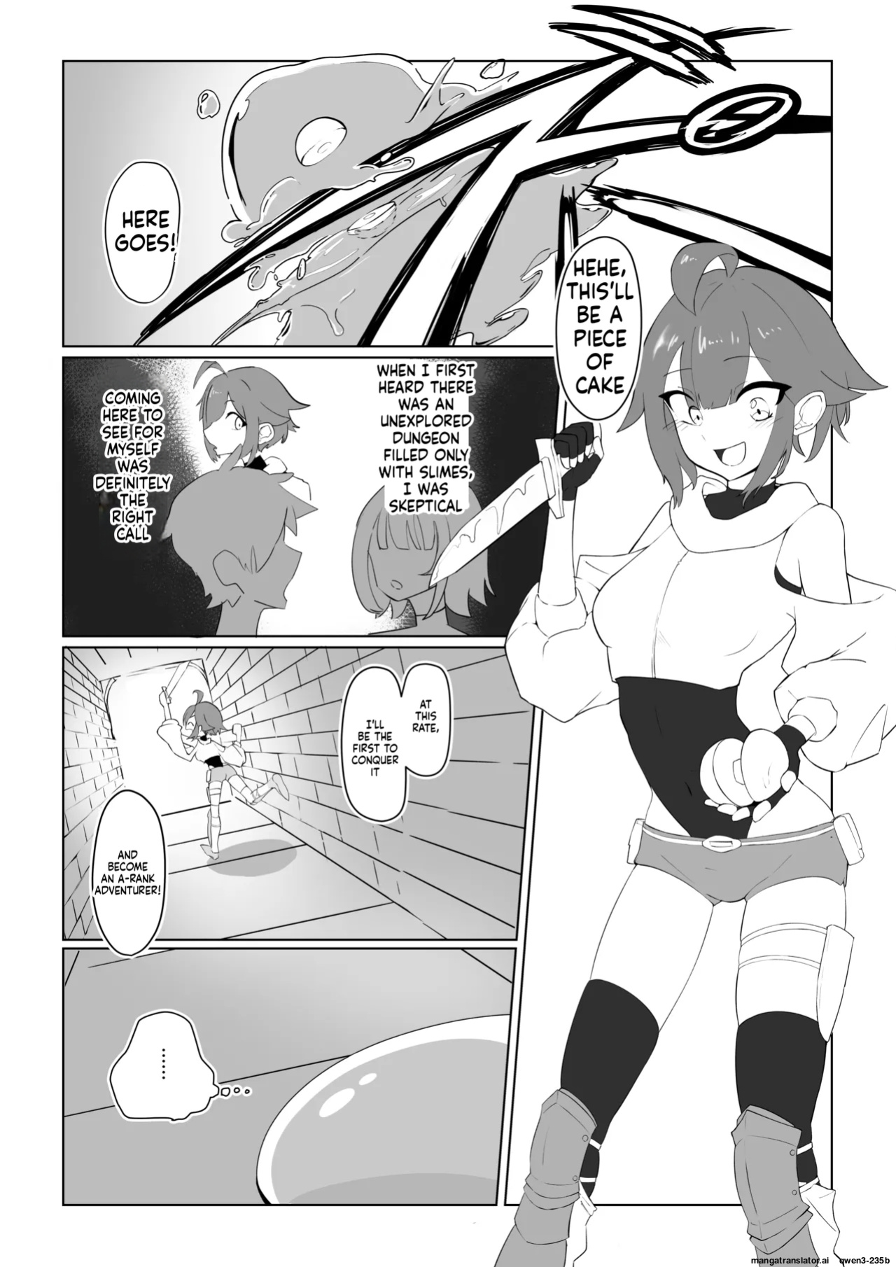 [ajimuni] Slime Onee-san to Onna Boukensha-chan [FIXED] (SCANMTL)