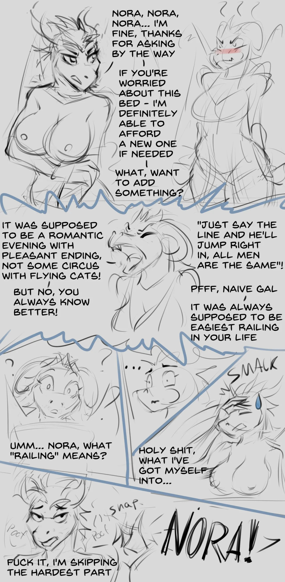 [NaiveTabby (Naive_Tabby)] Horny and Scaly + Extas (Ongoing)