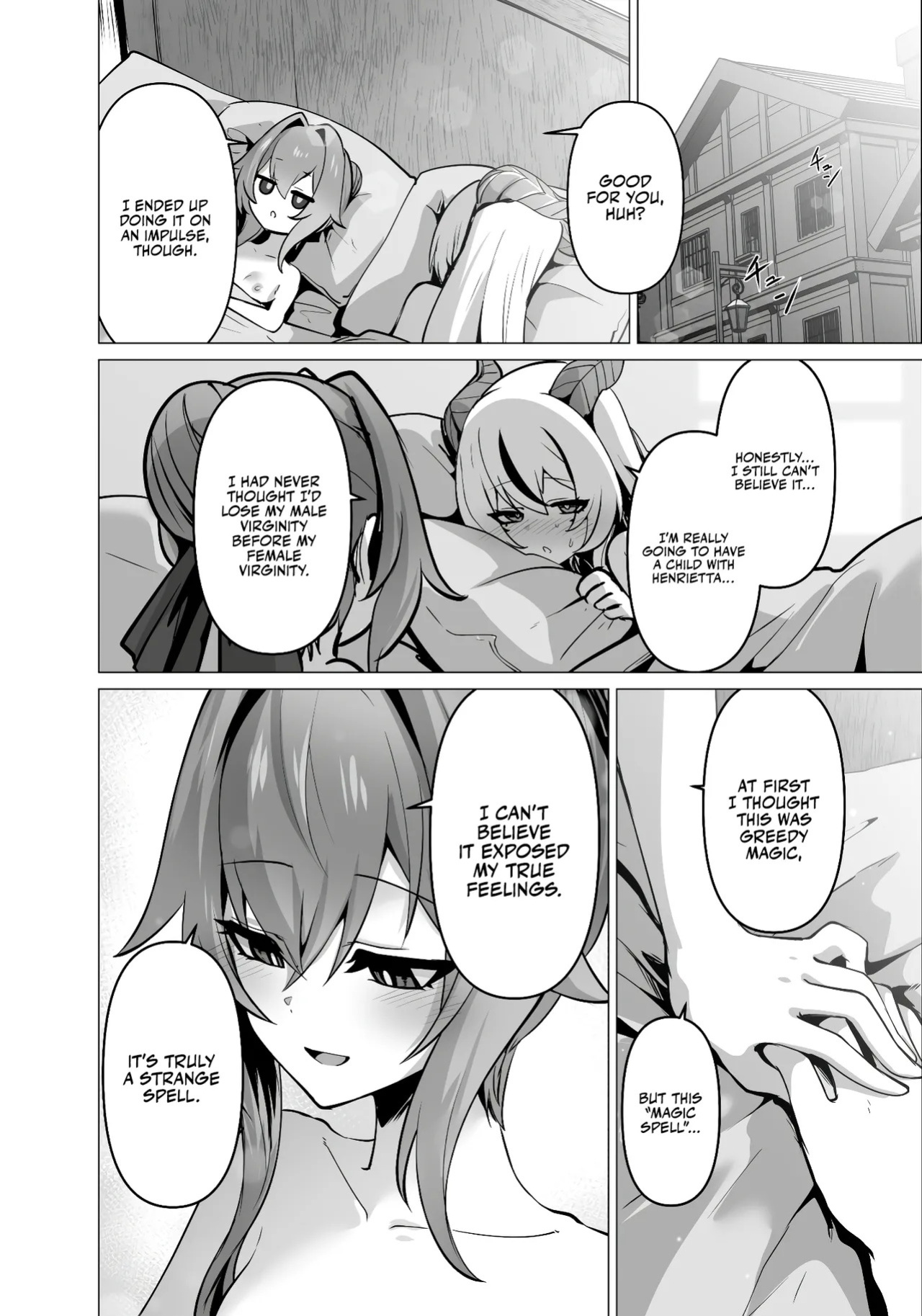 [Hashioki (Otemoto)] Saikyou Shuzoku no Ryuu no Musume ga Shitsukoku Kozukuri o Nedatte Kuru node Futanari Chinchin de Wakaraseru Hanashi | The Daughter of the Strongest Dragon Race Won't Stop Begging for a Baby, So I'll Teach Her a Lesson with My Futanar