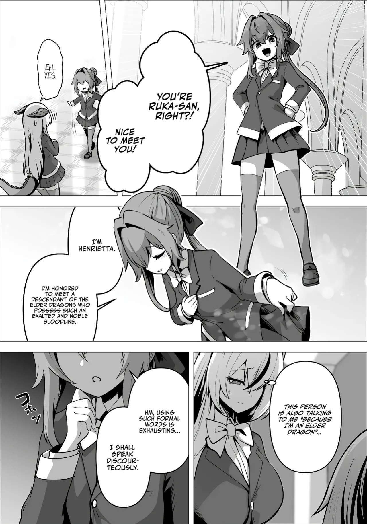 [Hashioki (Otemoto)] Saikyou Shuzoku no Ryuu no Musume ga Shitsukoku Kozukuri o Nedatte Kuru node Futanari Chinchin de Wakaraseru Hanashi | The Daughter of the Strongest Dragon Race Won't Stop Begging for a Baby, So I'll Teach Her a Lesson with My Futanar