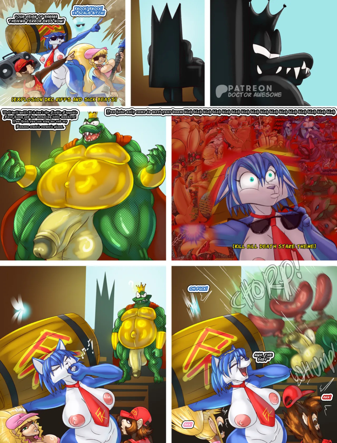 [Docter Awesome] Basque Comic: Krystal Fucks Up Donkey Kong Country (Star Fox Adventures x Donkey Kong) (ongoing)