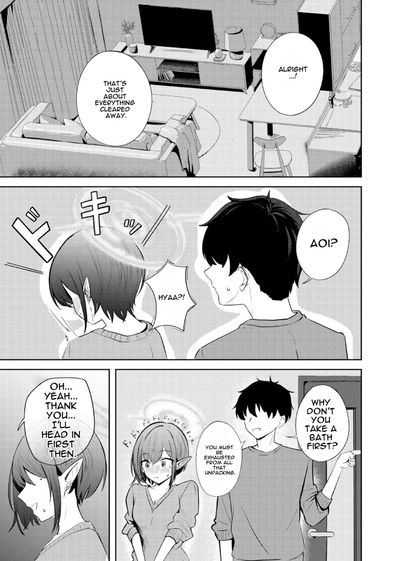 [For Us (Yonjiri)] Oki Aoi to no Dousei Shonichi | First Day Living with Aoi Toki (Blue Achive) [English] [DNTA] [Digital]