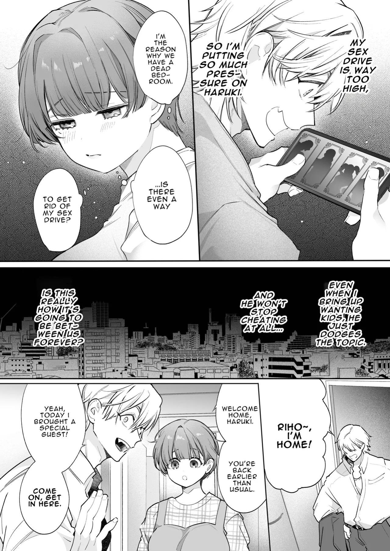 [Yatomomin (Yamamoto Tomomitsu)] Riho NTR ~Ordered By My Husband to Get Fucked By His Colleague~ [English] [Mina-san TL] [Digital]