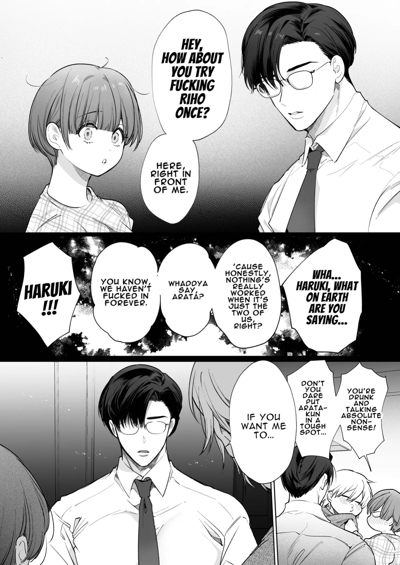 [Yatomomin (Yamamoto Tomomitsu)] Riho NTR ~Ordered By My Husband to Get Fucked By His Colleague~ [English] [Mina-san TL] [Digital]