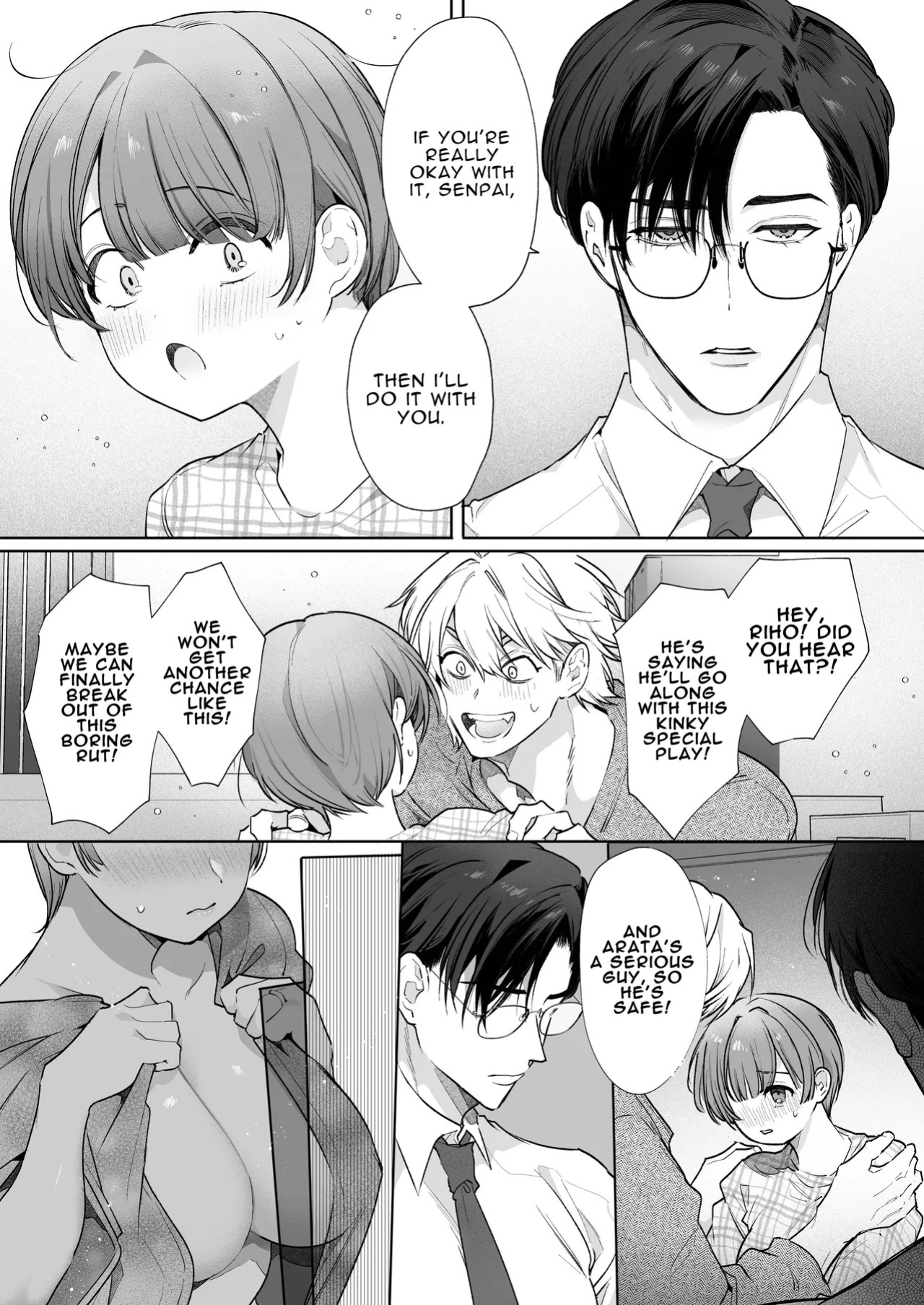 [Yatomomin (Yamamoto Tomomitsu)] Riho NTR ~Ordered By My Husband to Get Fucked By His Colleague~ [English] [Mina-san TL] [Digital]