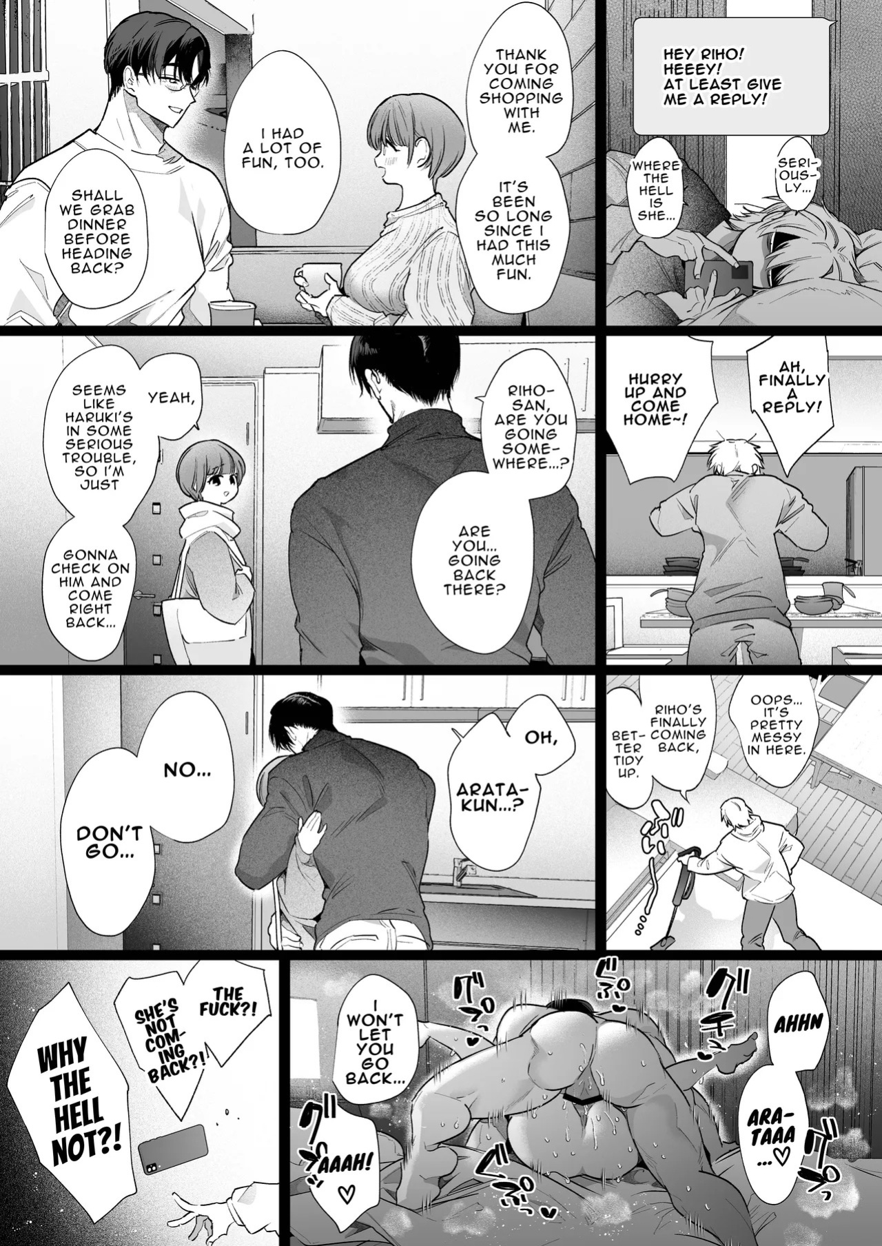 [Yatomomin (Yamamoto Tomomitsu)] Riho NTR ~Ordered By My Husband to Get Fucked By His Colleague~ [English] [Mina-san TL] [Digital]