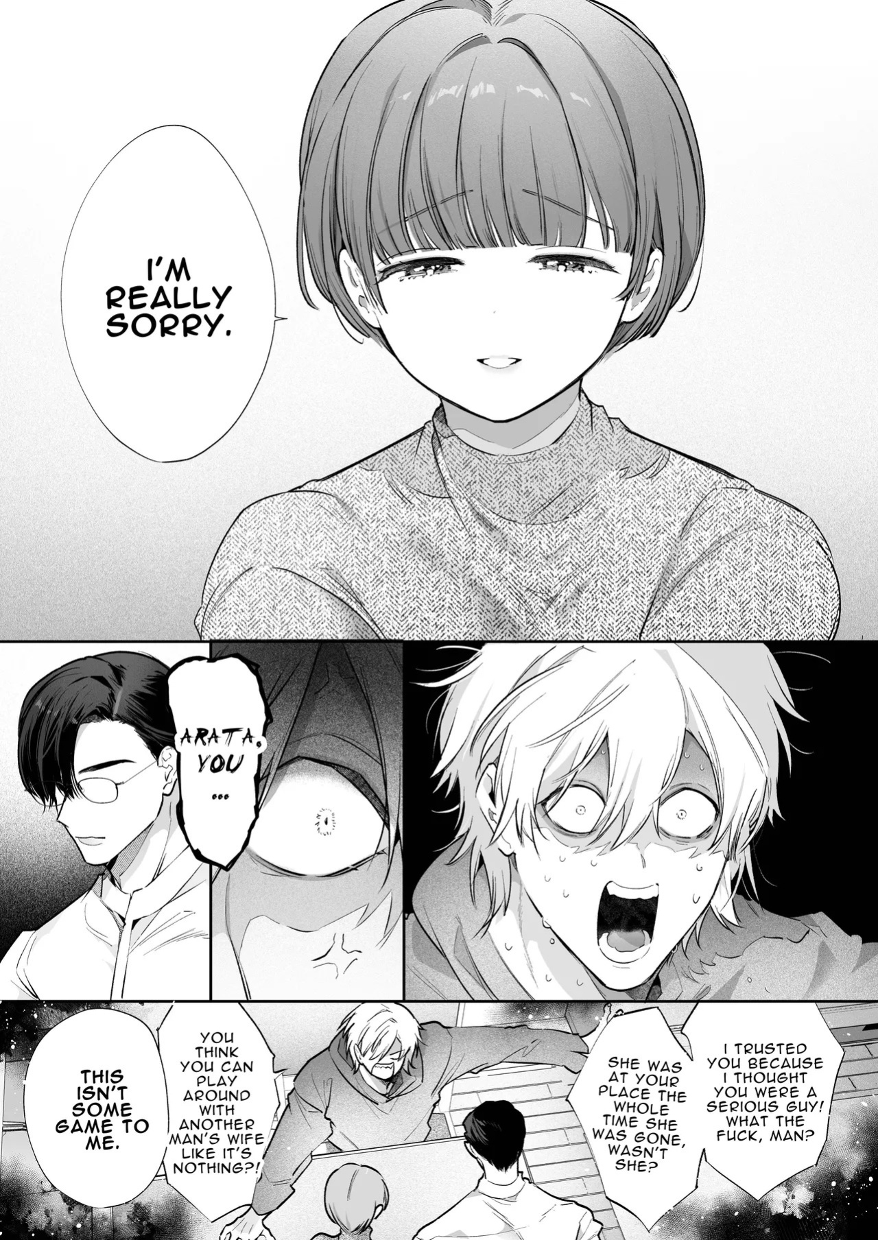 [Yatomomin (Yamamoto Tomomitsu)] Riho NTR ~Ordered By My Husband to Get Fucked By His Colleague~ [English] [Mina-san TL] [Digital]