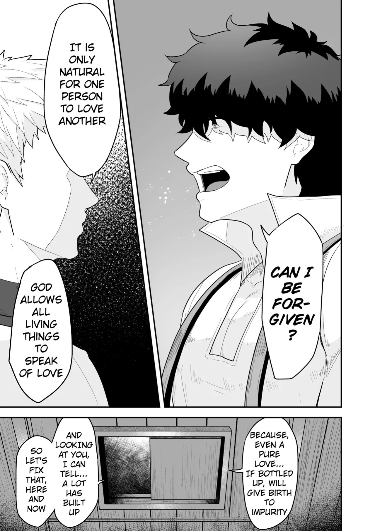 [PULIN Nabe (kakenari)] Noufu to Shinpu | The Farmer and The Priest [English] [Uncensored]