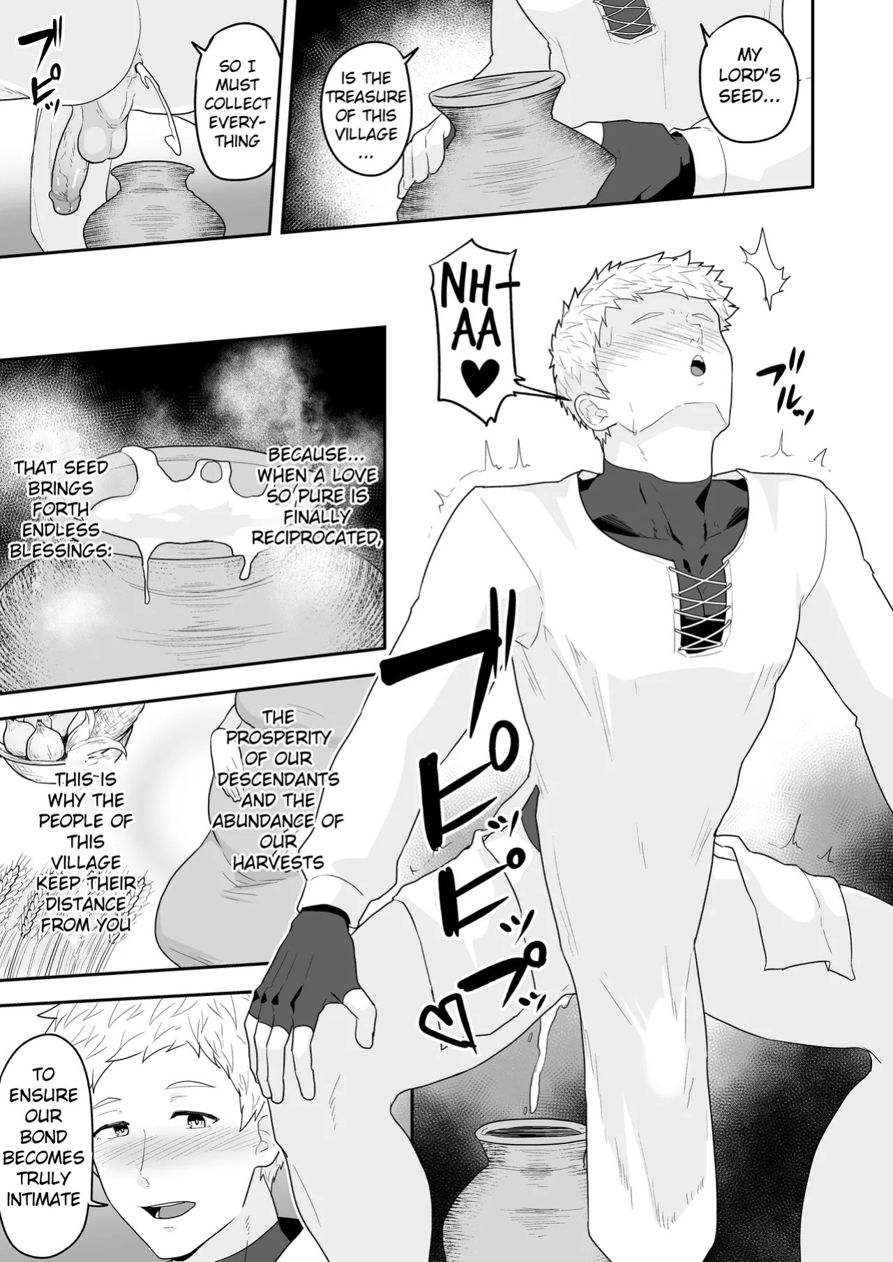 [PULIN Nabe (kakenari)] Noufu to Shinpu | The Farmer and The Priest [English] [Uncensored]