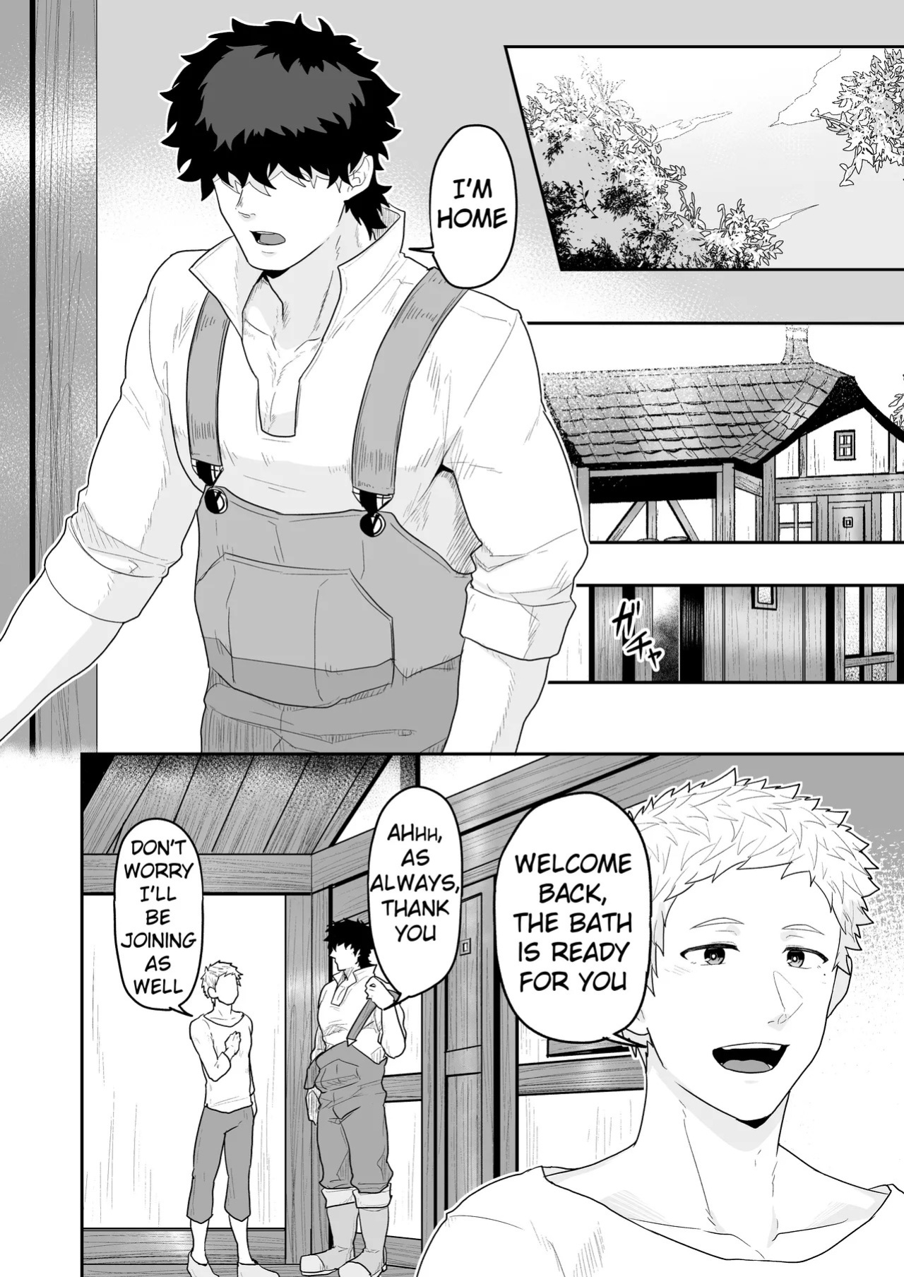 [PULIN Nabe (kakenari)] Noufu to Shinpu | The Farmer and The Priest [English] [Uncensored]