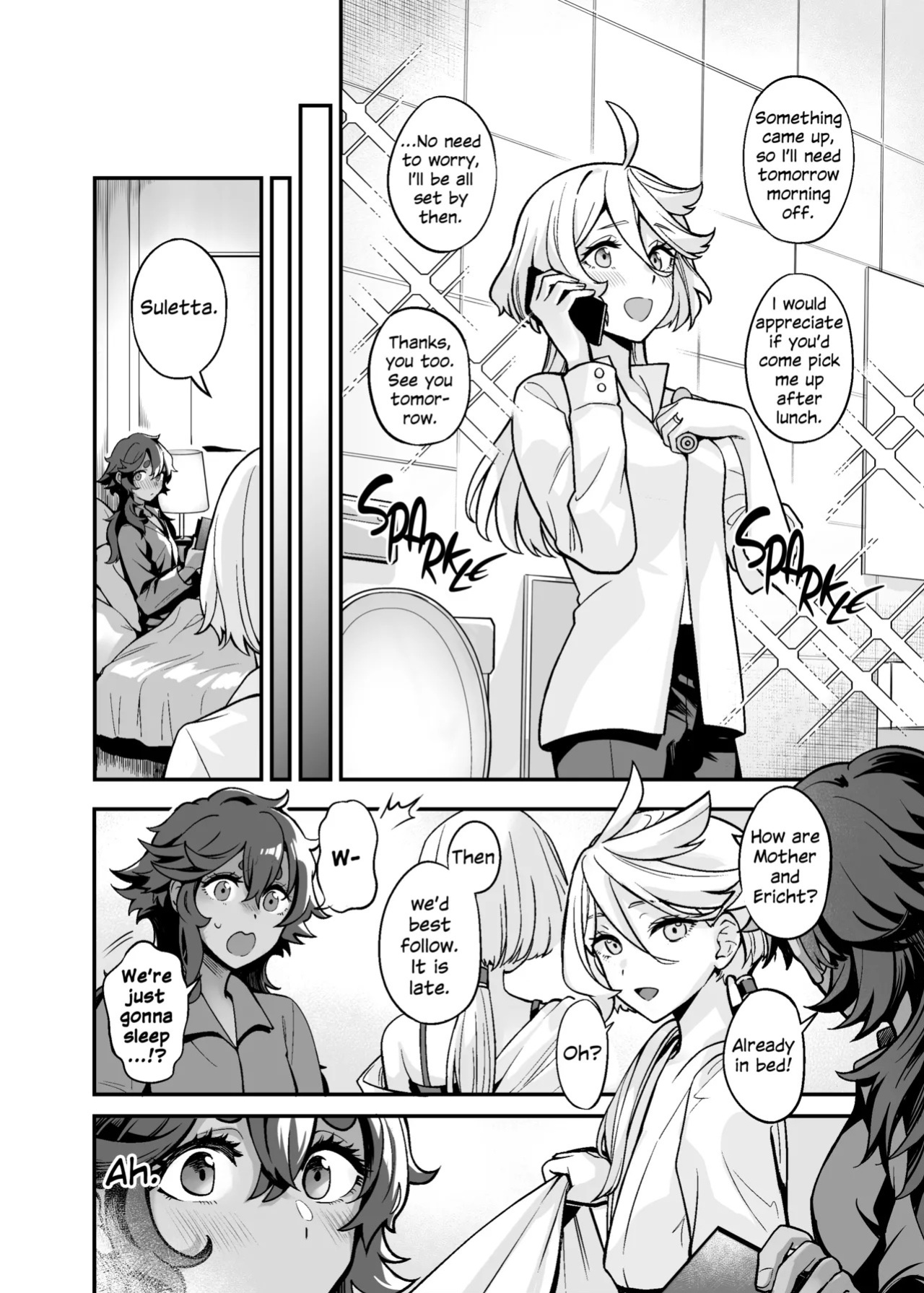 [Tendoushi (Tendou Itsuki)] Chanto Manzoku Sasete Ageru Kara, Baka | Since I'll Satisfy You, Stupid (Mobile Suit Gundam: The Witch from Mercury) [English] [Digital]
