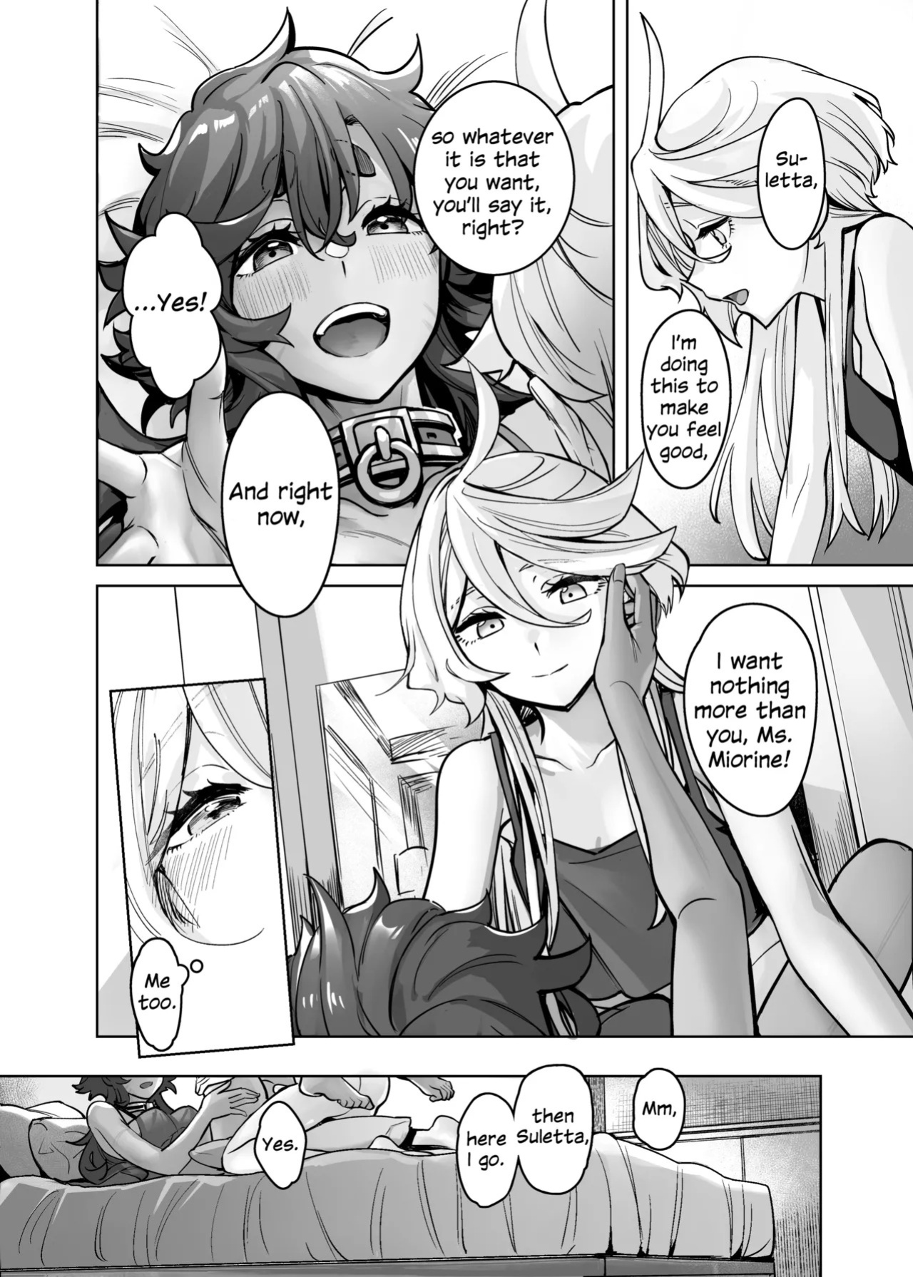 [Tendoushi (Tendou Itsuki)] Chanto Manzoku Sasete Ageru Kara, Baka | Since I'll Satisfy You, Stupid (Mobile Suit Gundam: The Witch from Mercury) [English] [Digital]