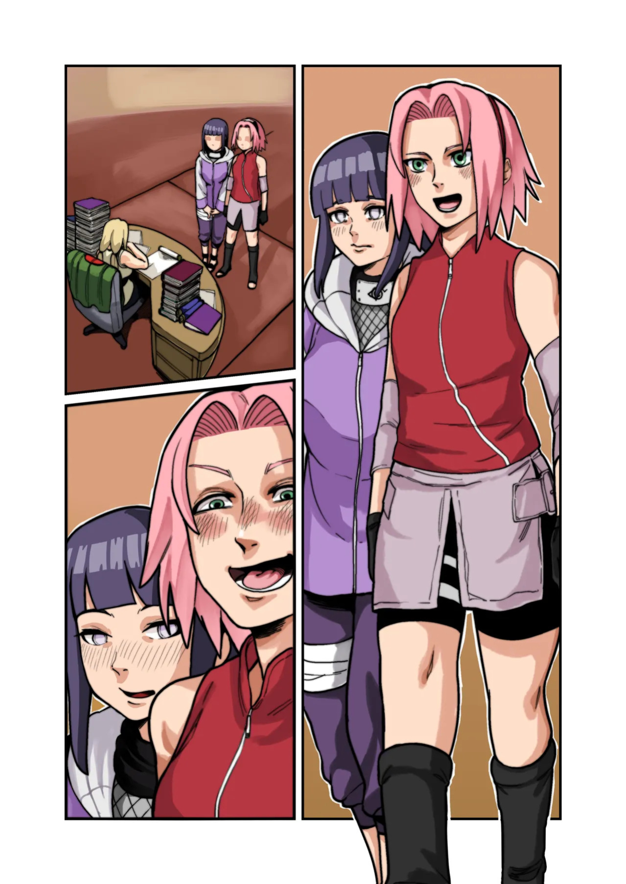 Hinata x Tsunade x Sakura
