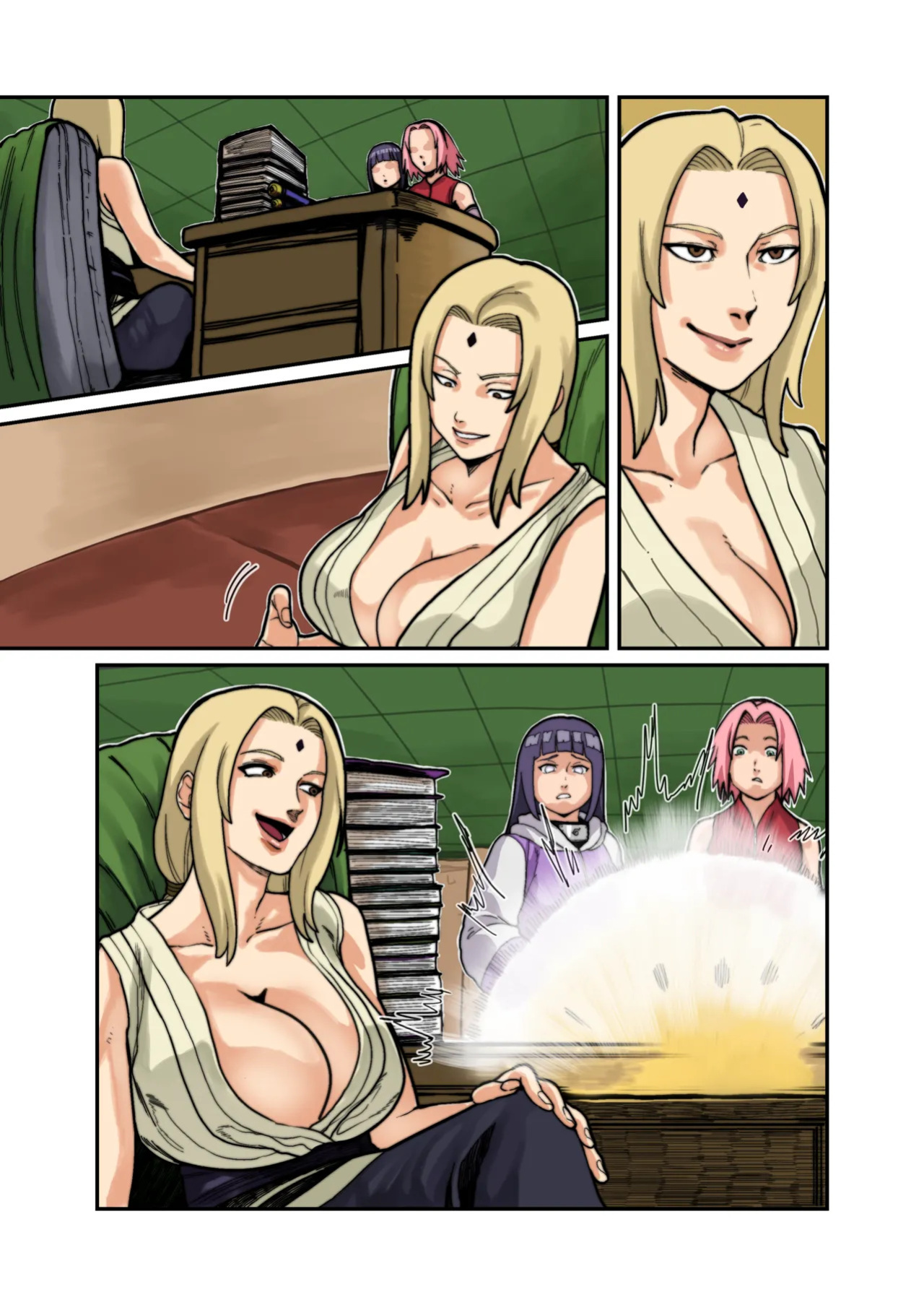 Hinata x Tsunade x Sakura